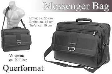 SHG Messenger Bag Arbeitstasche Messenger Bag Schultasche Umhängetasche Tasche