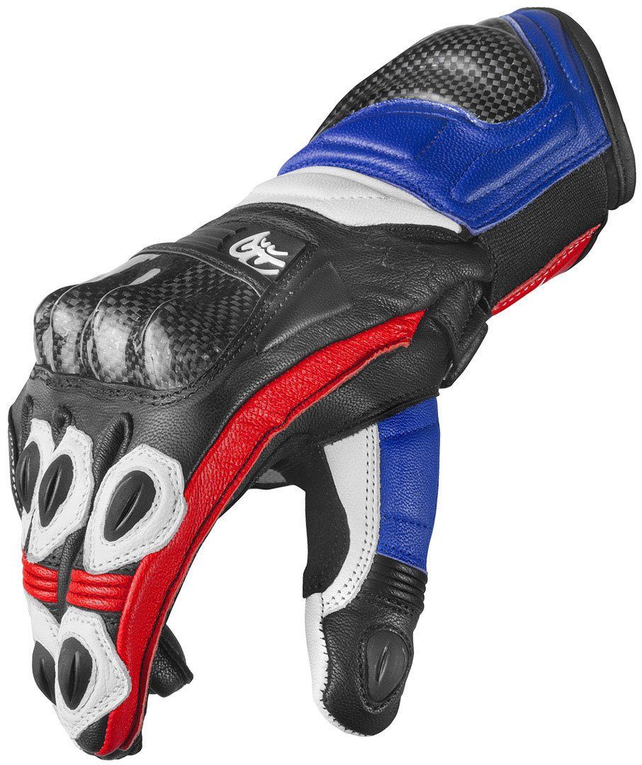 Motorradhandschuhe Berik TX-1 Pro Black/White/Red/Blue Motorradhandschuhe