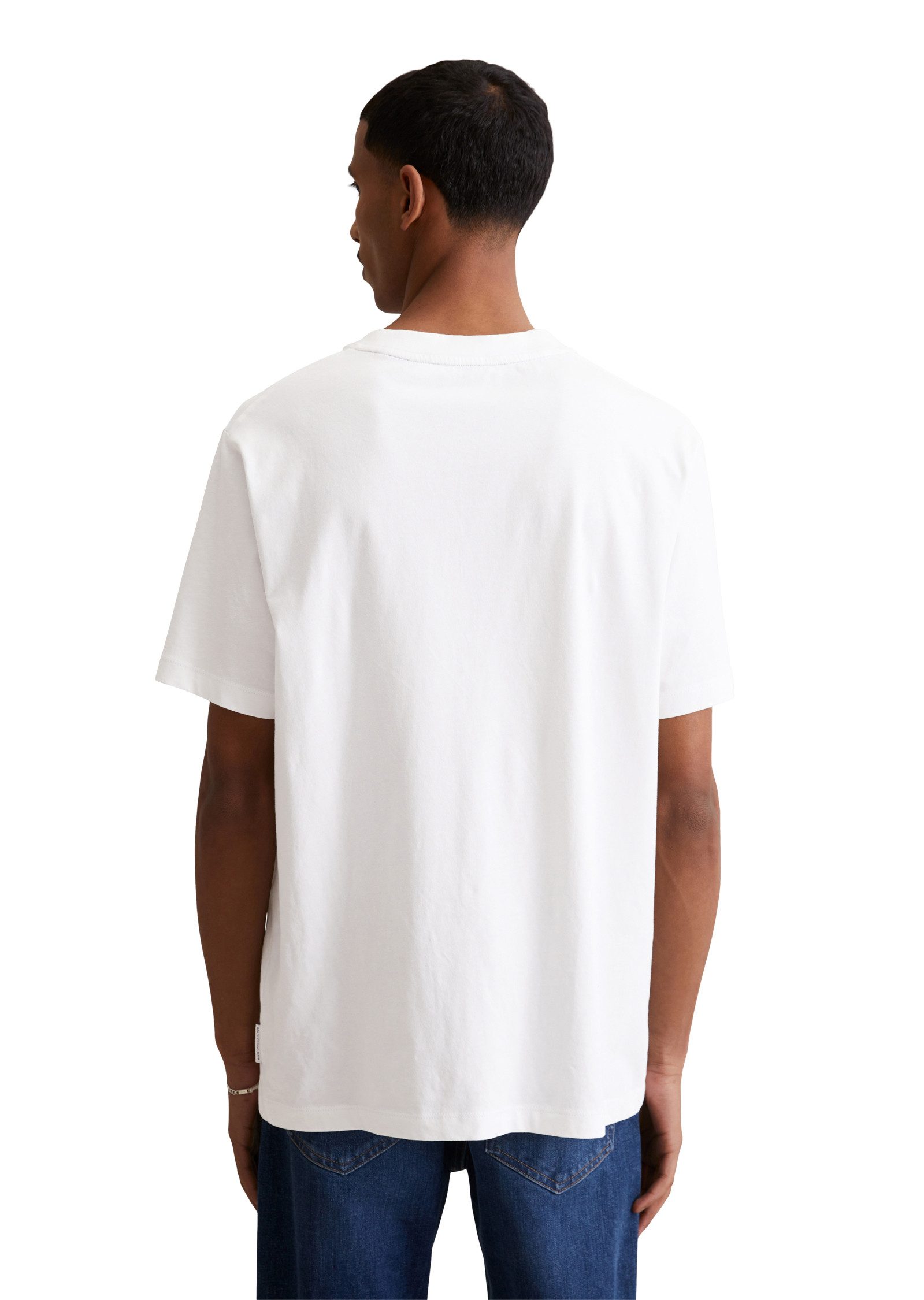 Marc O'Polo DENIM T-Shirt mit Labeling vorne mittig günstig online kaufen