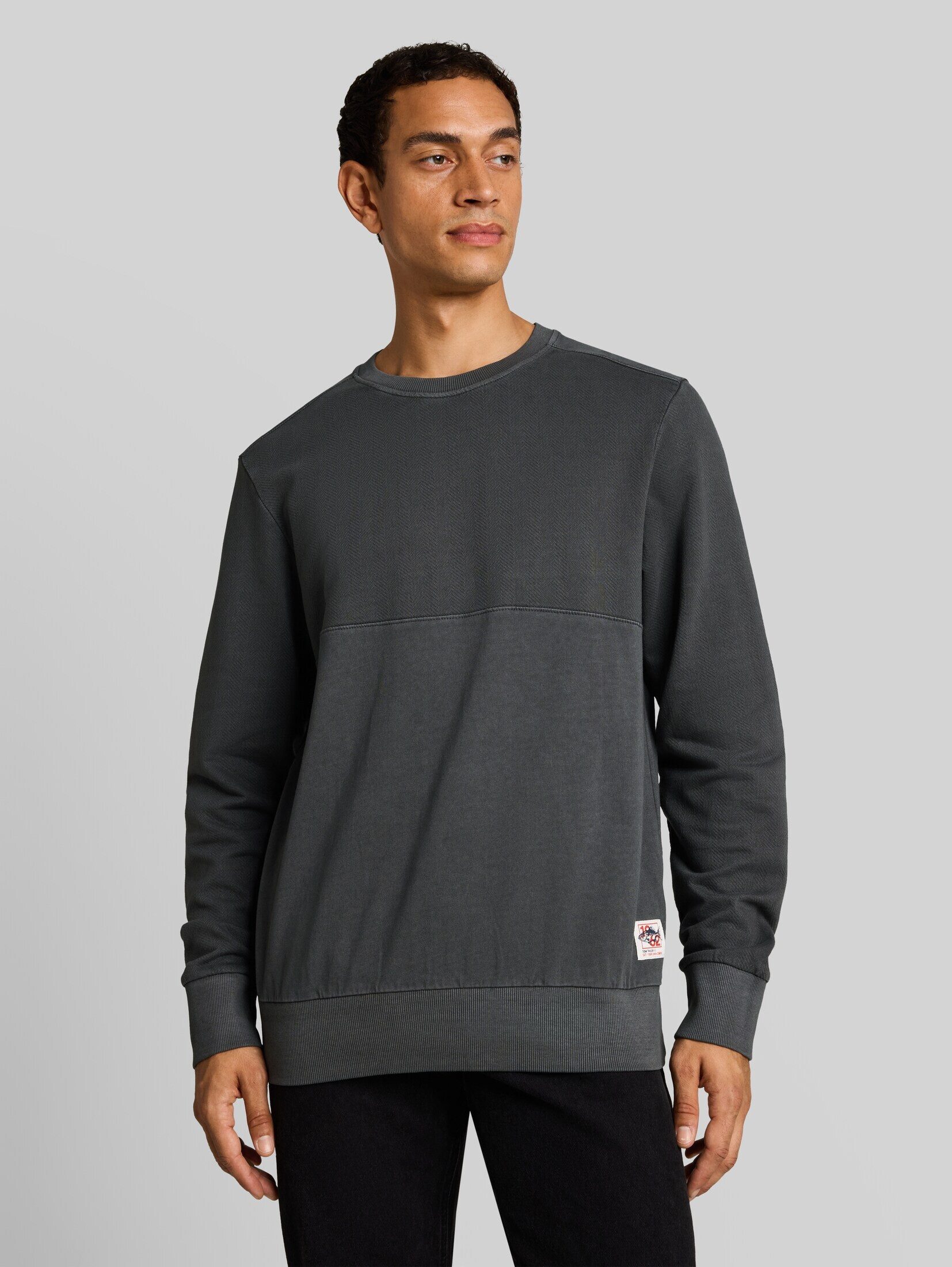 TOM TAILOR Sweatshirt Strick & Sweatshirts Sweatshirt im Used-Look