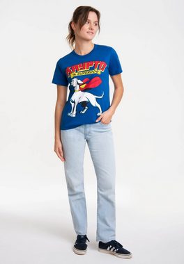 LOGOSHIRT T-Shirt DC Comics – Krypto the Superdog mit lizenziertem Print