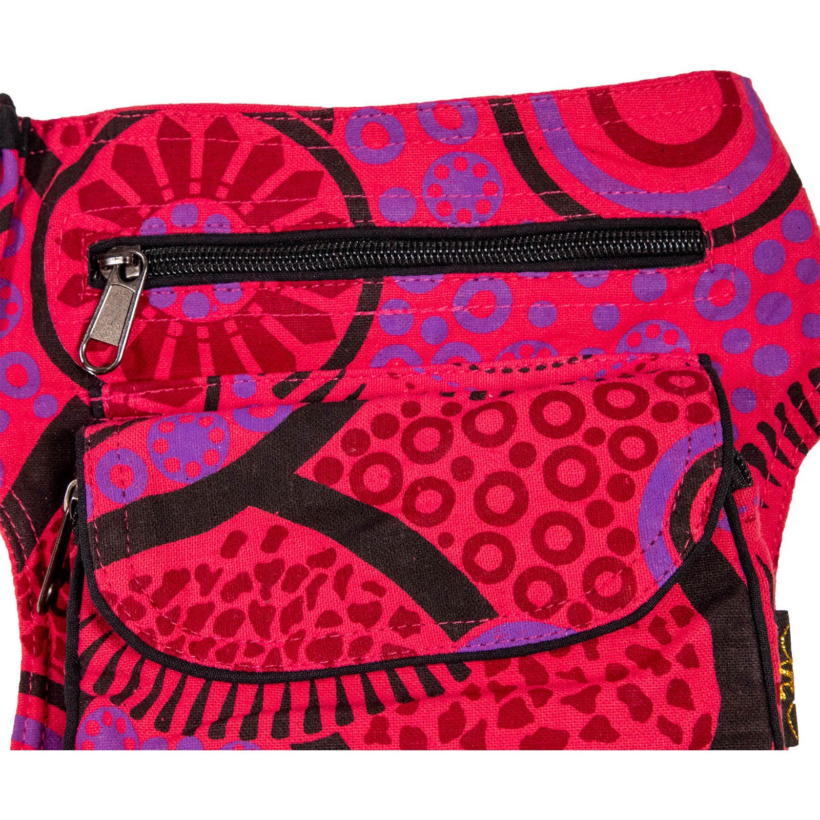 MAGIE Doppel Pink Hüfttasche Bauchtasche Gürteltasche UND Festival Bauchtasche KUNST Hippie Sidebag