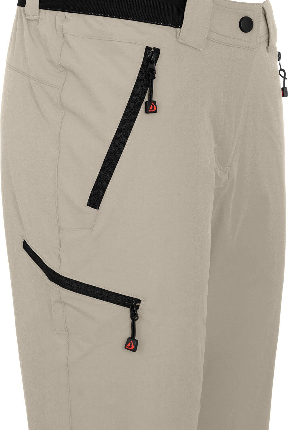 Bergson Outdoorhose VIDAA COMFORT Damen Wanderhose, leicht, elastisch, Normalgrößen, beige – Bild 4 von 5
