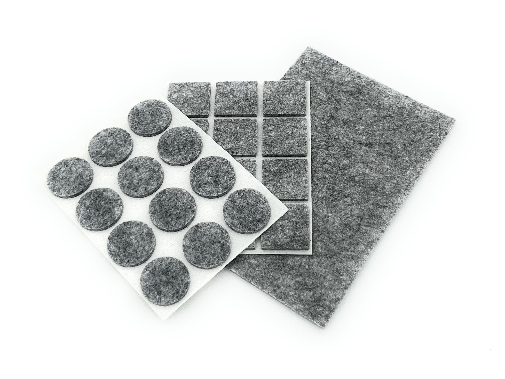 Kaiser plastic Filzgleiter Kaiser plastic Möbelgleiter, selbstklebend oder zum zuschneiden grau