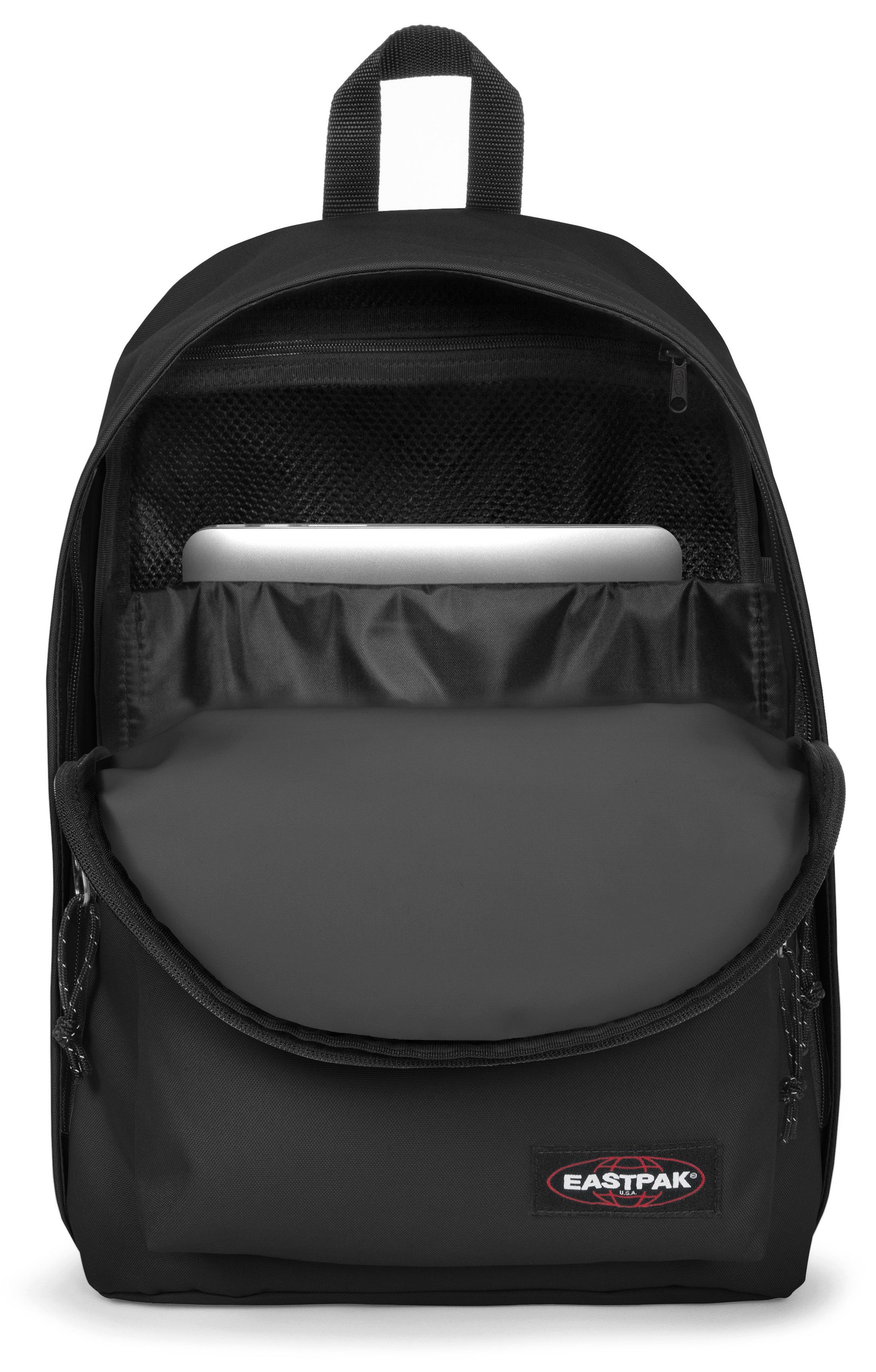 Eastpak Freizeitrucksack OUT OF OFFICE, Unisex Cityrucksack, Schulrucksack mit Logo-Aufnäher & 14" Laptopfach – Bild 3 von 5