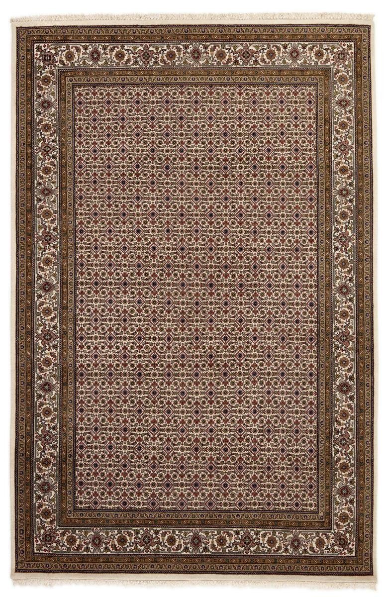 Orientteppich Indo Täbriz 197x301 Handgeknüpfter Orientteppich, Nain Trading, rechteckig, Höhe: 12 mm