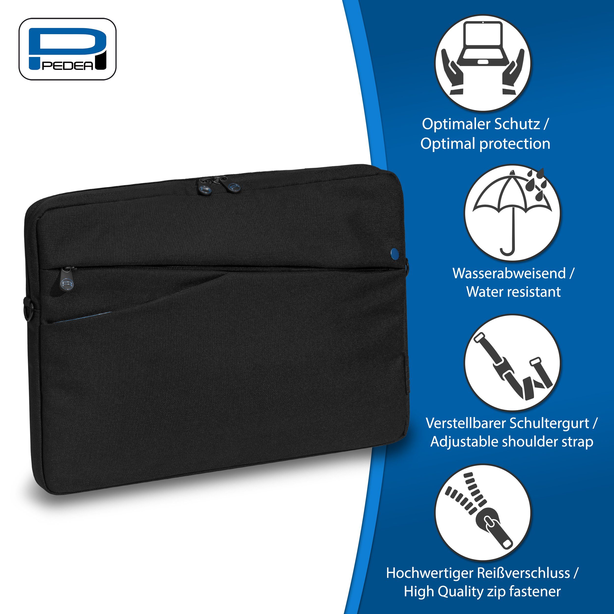 PEDEA Laptoptasche FASHION, Umhängetasche mit dicken günstig online kaufen