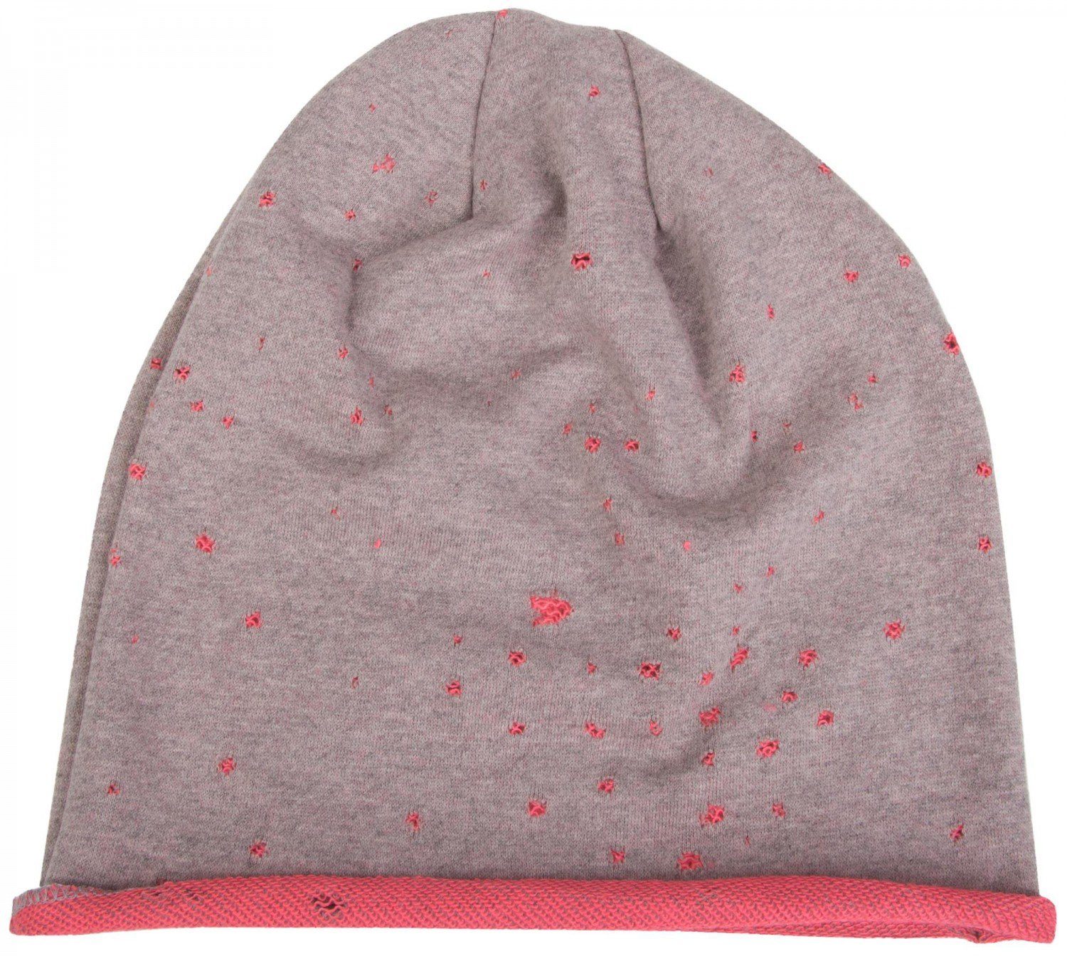 styleBREAKER Beanie Beanie mit Löcher & Rollrand (1-St) günstig online kaufen