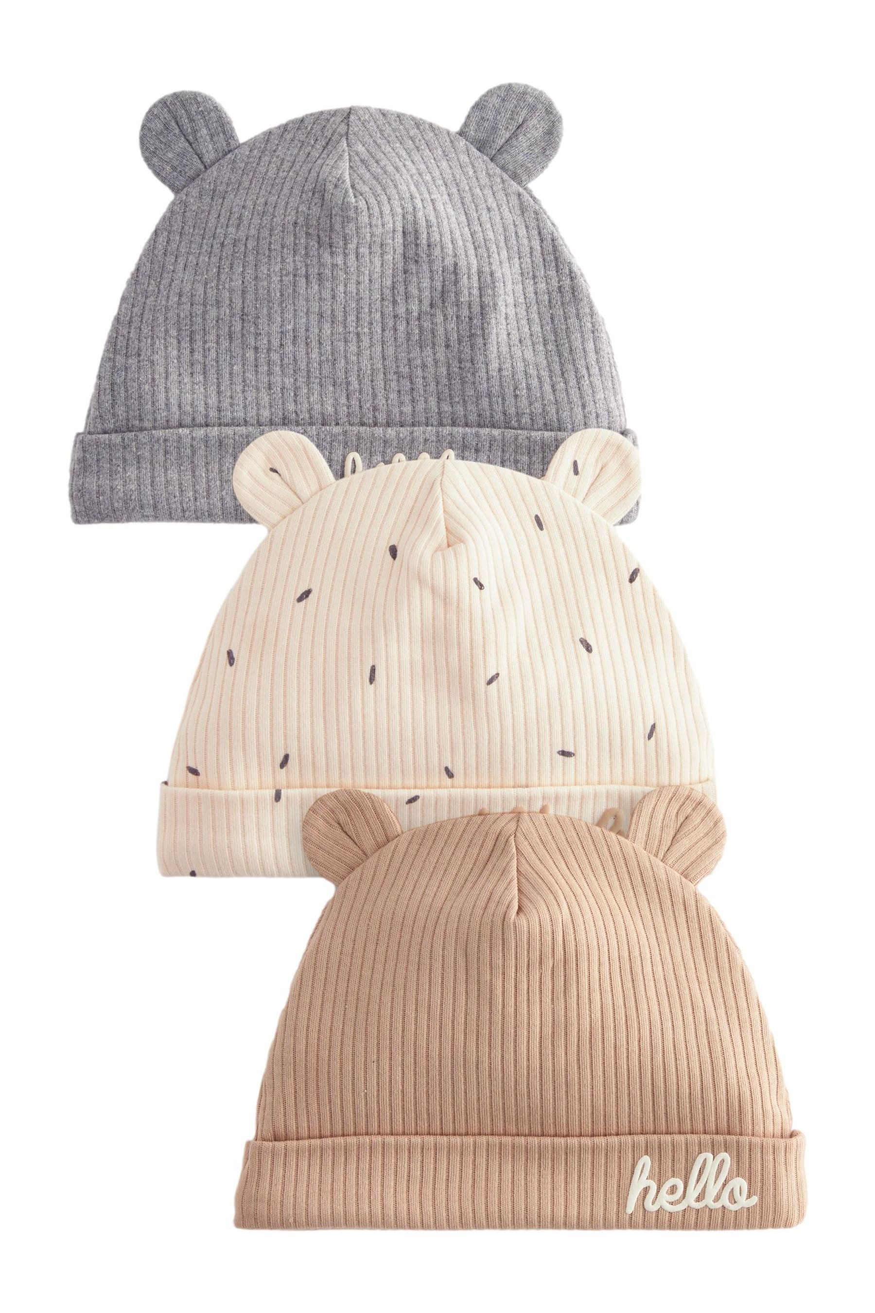Erstlingsmütze Baby Jerseymützen, 3er-Pack