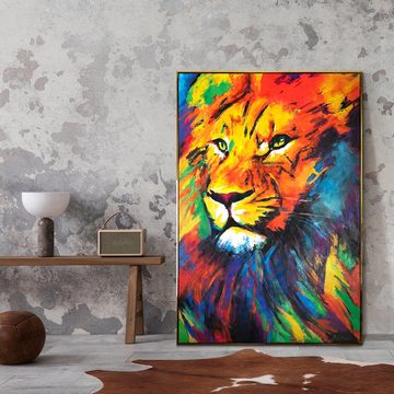 YS-Art Gemälde Löwenstärke, Abstraktion