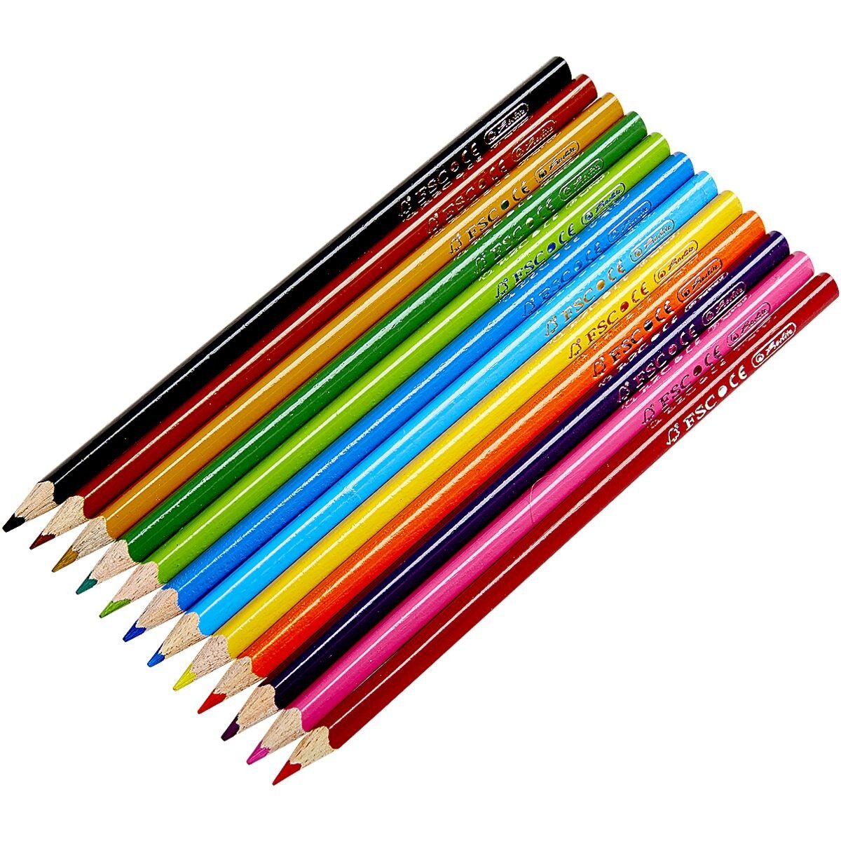 Herlitz Buntstift, (12-tlg), mit bruchsicherer Mine
