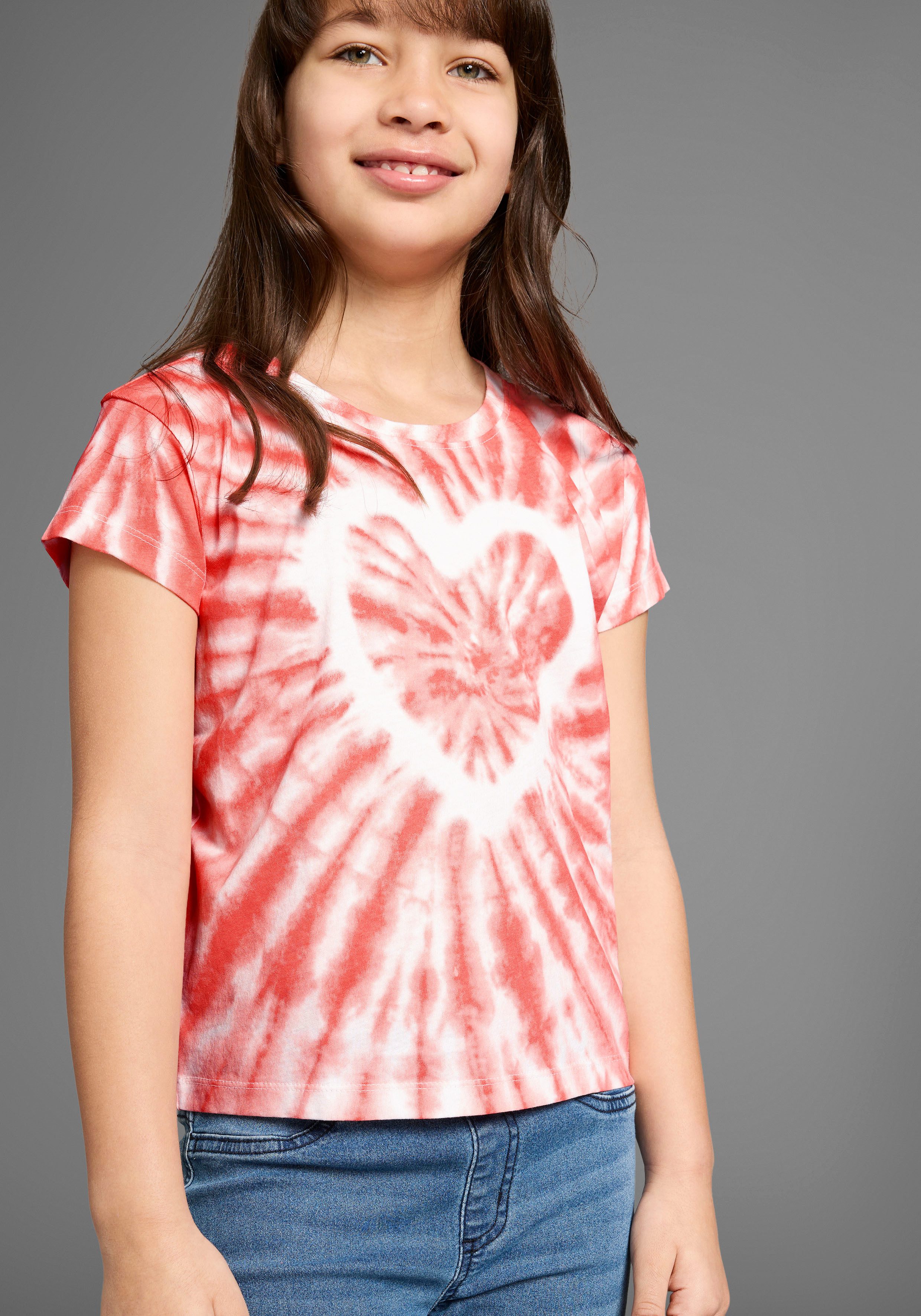 T-Shirt Herz Batik