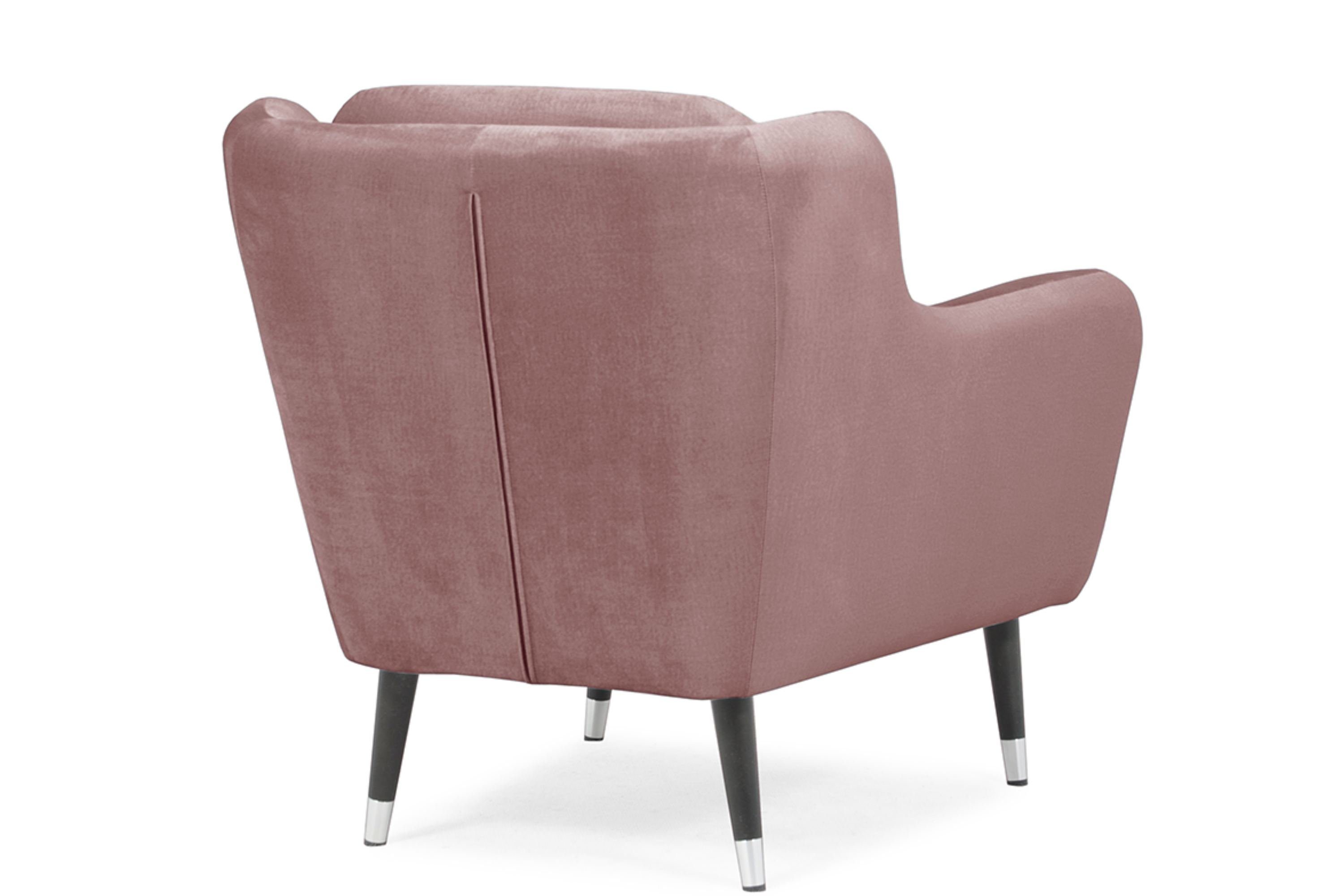 | Sessel rosa auf Oberstoff Holzbeinen, rosa lackierten schwarz AFOS, wasserabweisender hohen Konsimo
