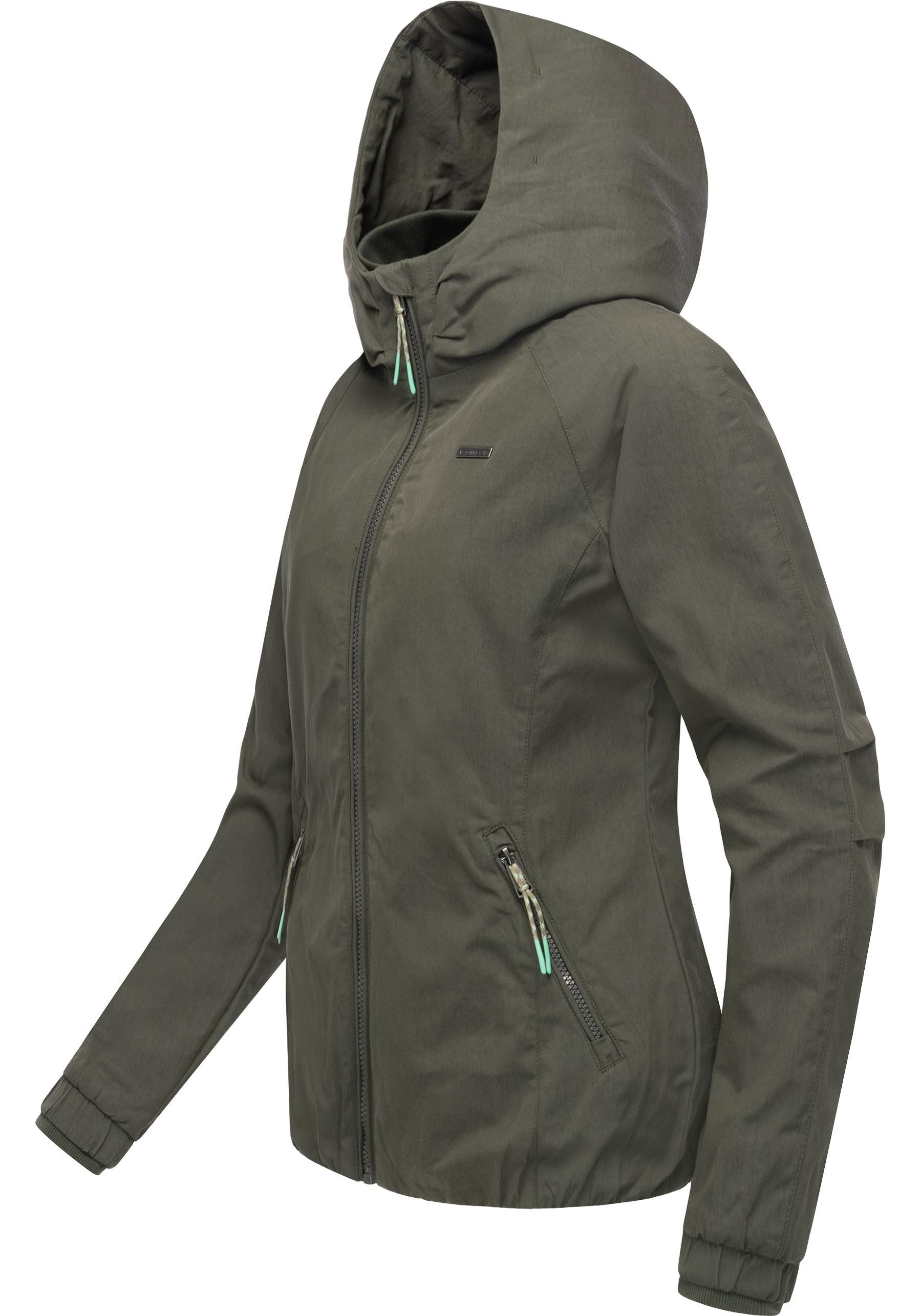 Ragwear Outdoorjacke Dizzie A YOUMODO Leichte Übergangsjacke mit großer Kap günstig online kaufen