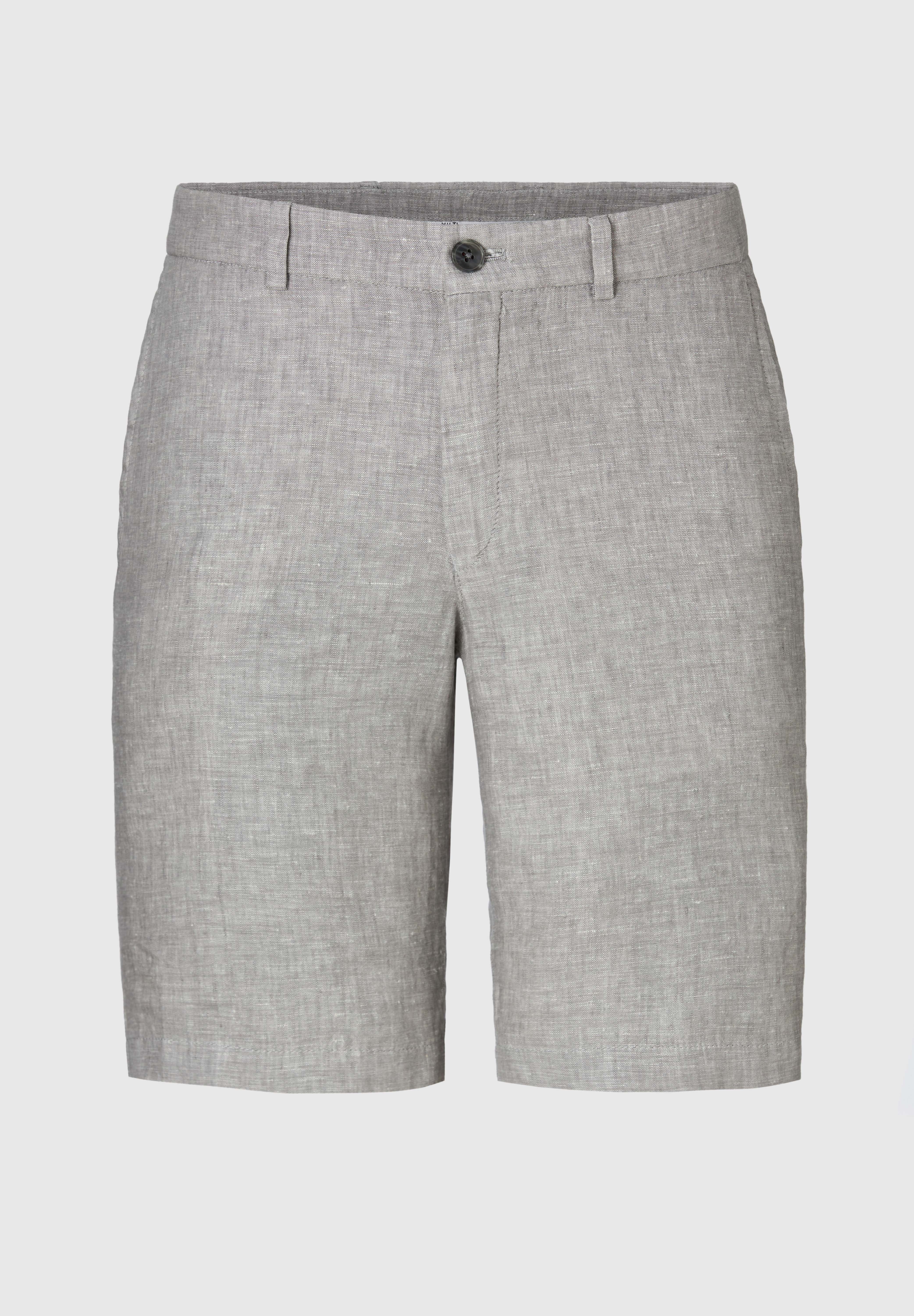 Hiltl Leinenhose Herren Pat - Essential Leinen, Regular-Fit, Leinen-hellgrau-46