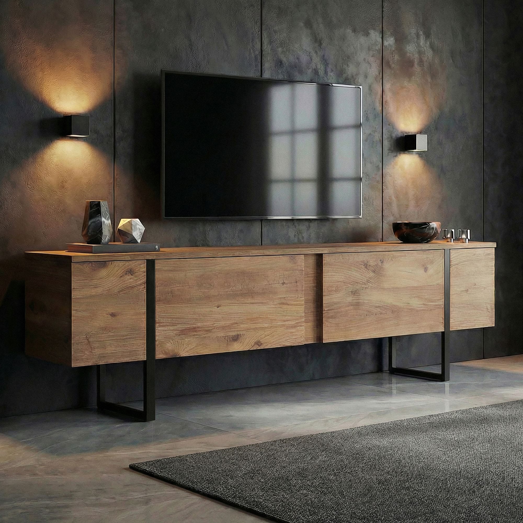 Skye Decor TV-Board Boho Design (1 St), Modernes Wohnzimmertv-Möbel, Breite : 180 cm
