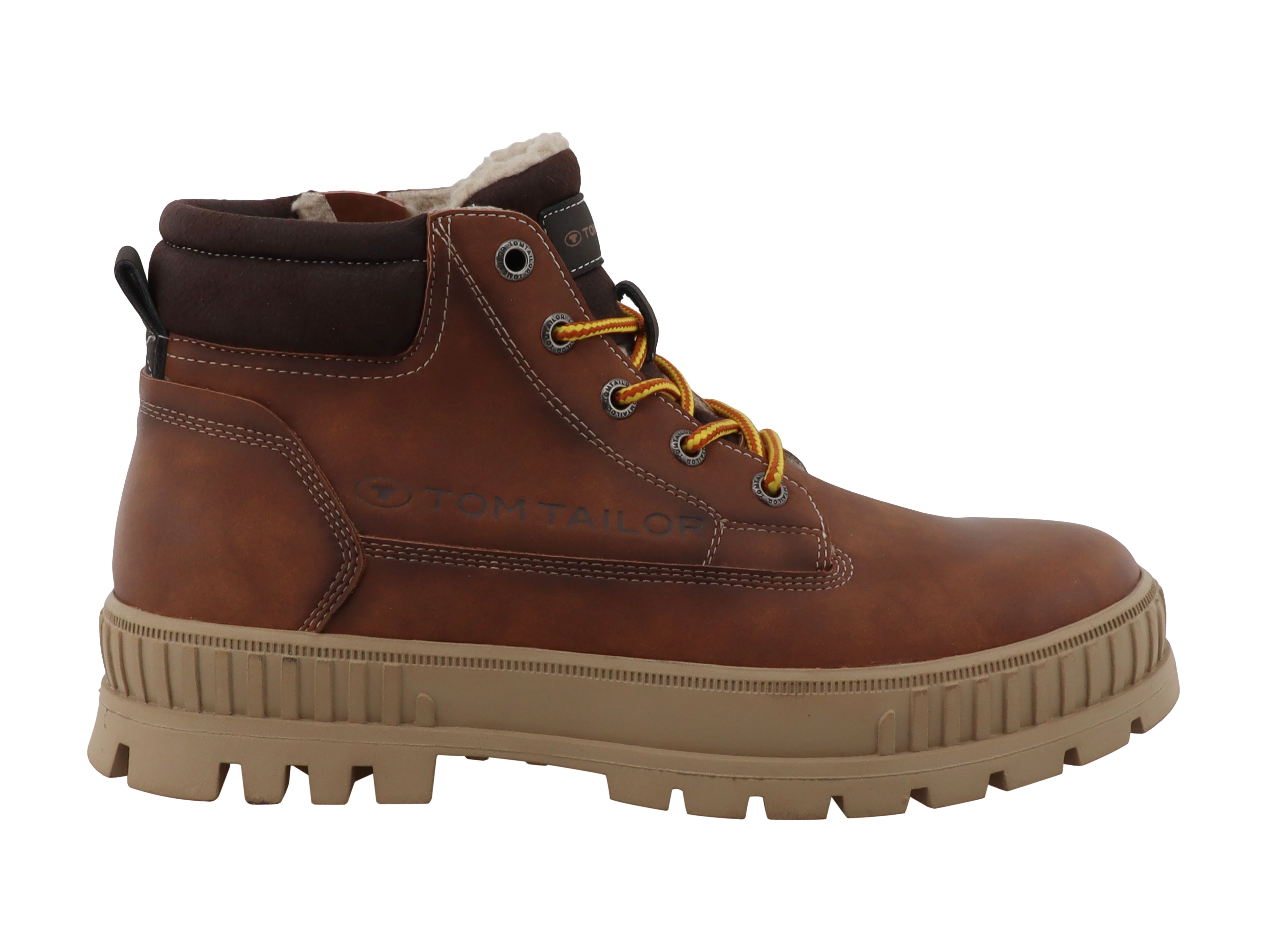TOM TAILOR Winterboots Schnürboots mit Kontrastbesatz und Logoprägung – Bild 5 von 5