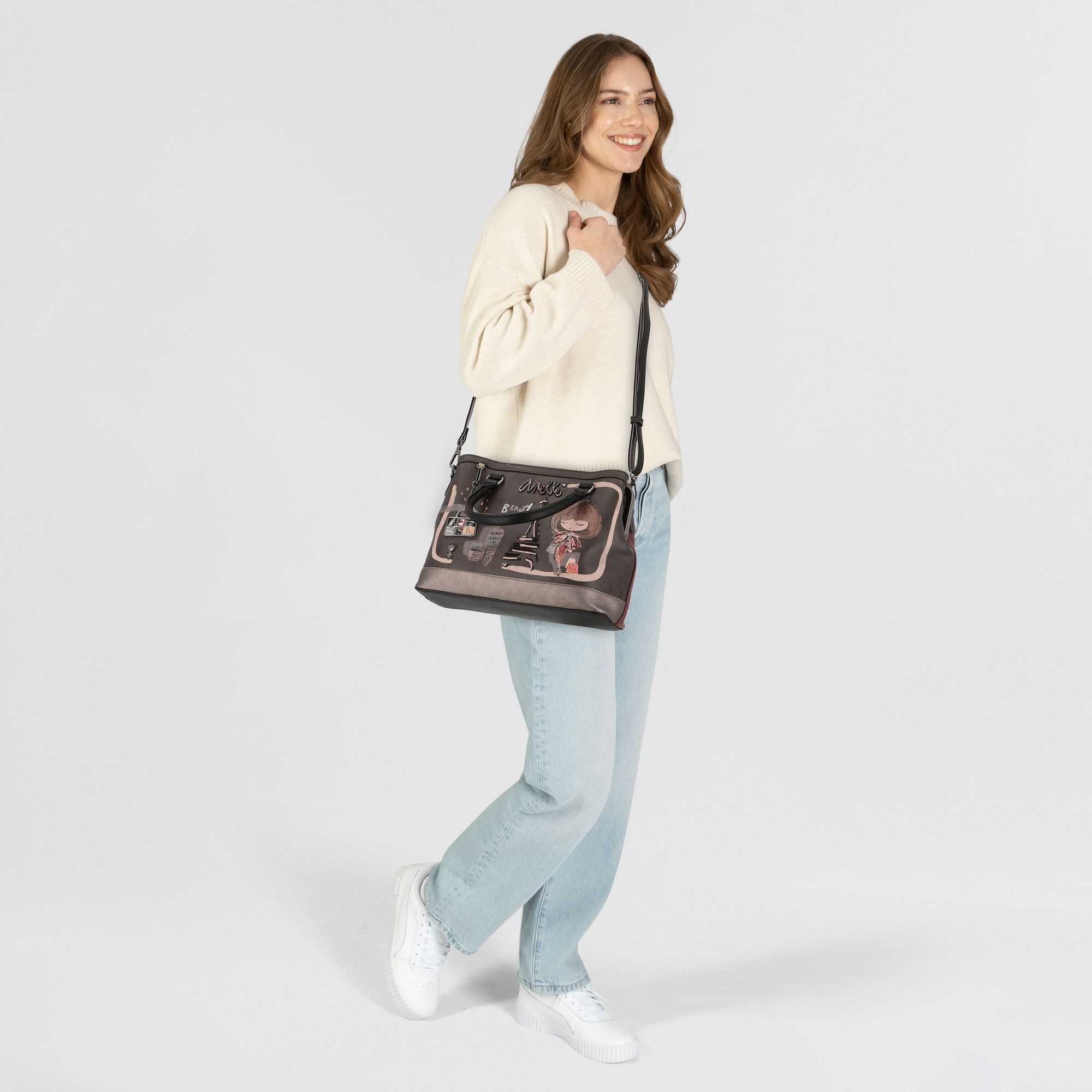 Anekke Schultertasche Mademoiselle, Polyurethan günstig online kaufen