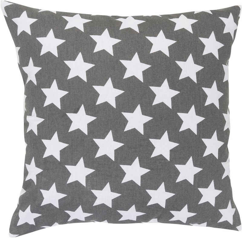 ELBERSDRUCKE Dekokissen »STARS ALLOVER«, Kissen mit Polyesterfüllung mit trendigen Stern-Motiven, 45x45 cm