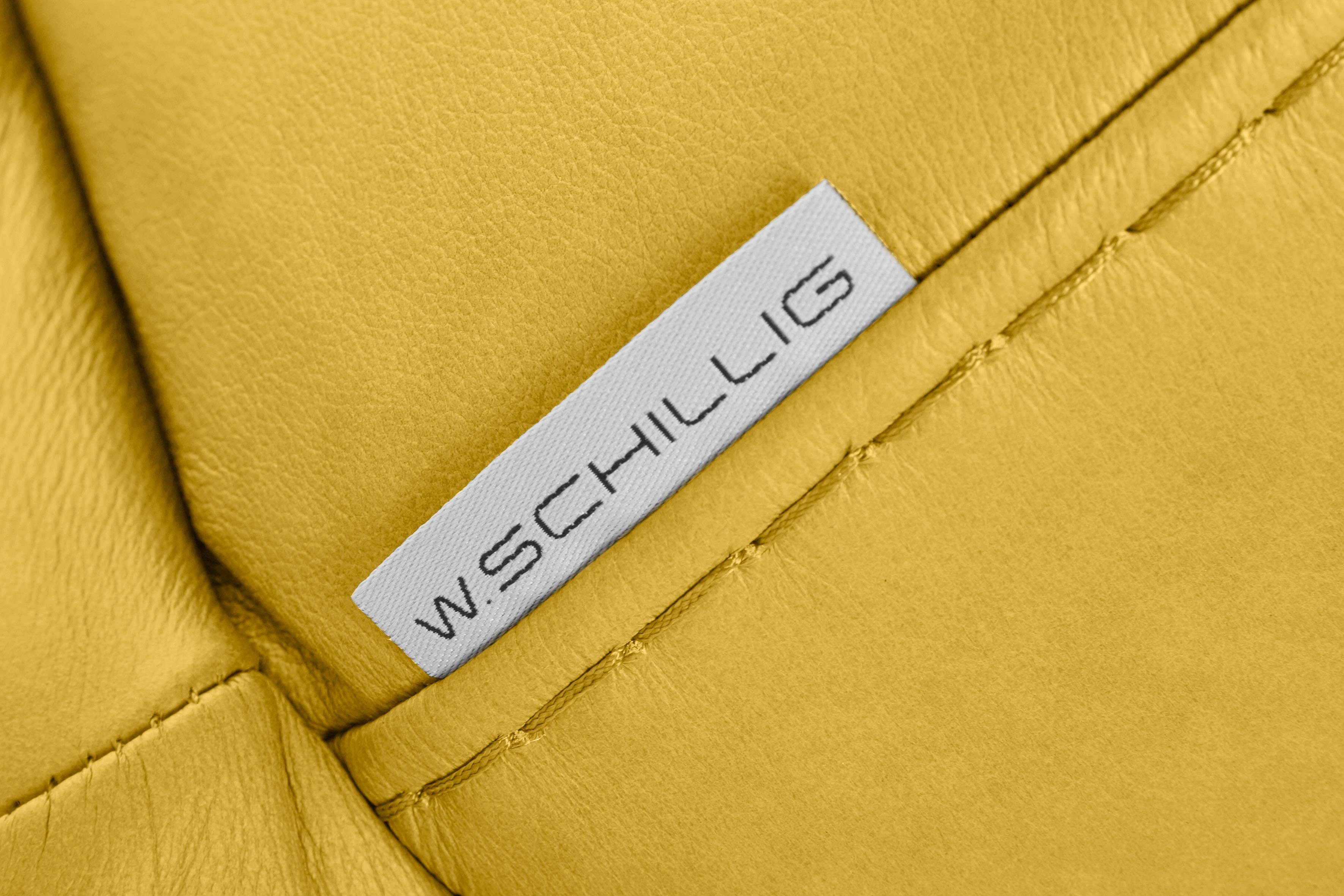 W.SCHILLIG 2,5-Sitzer mit Breite in montanaa, matt, 232 Silber cm Metallfüßen