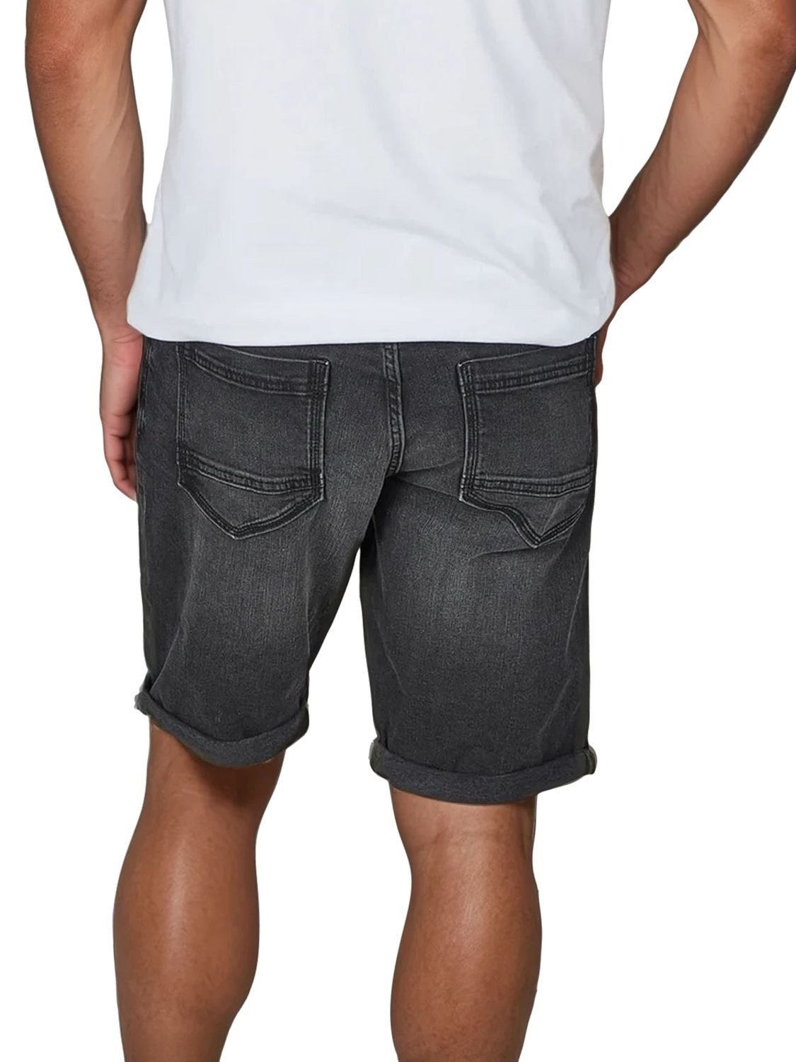 TOM TAILOR Jeansshorts Herren Shorts Josh Regular Slim Fit Bermudashorts mit Stretch