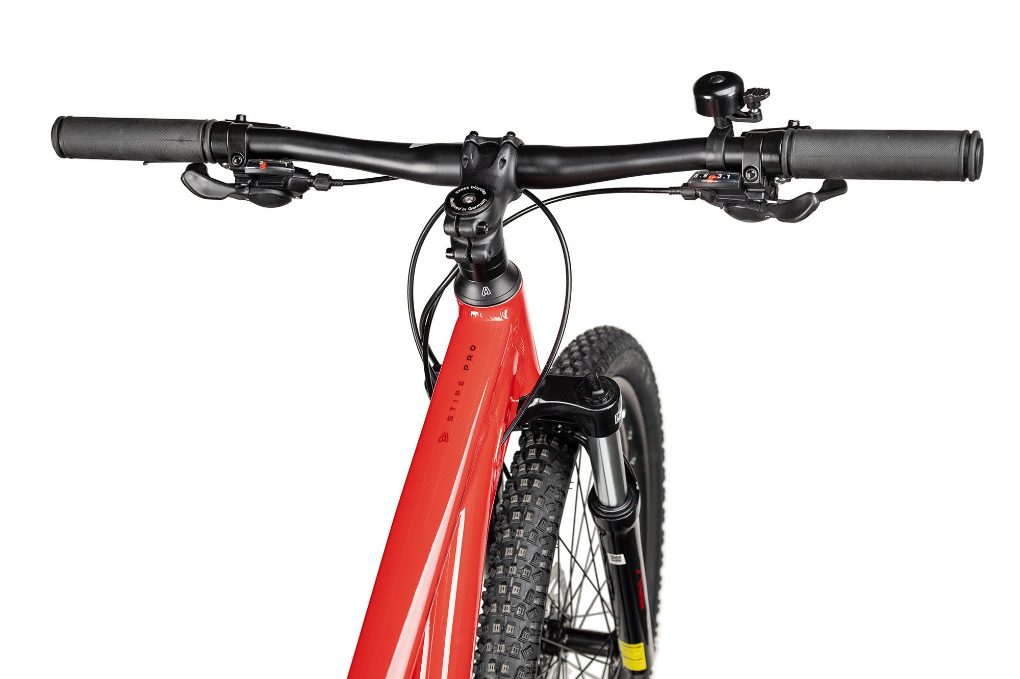 Axess Mountainbike STIPE PRO 26, 16 Gang Shimano Acera RD-M3020-8 Schaltwerk, Kettenschaltung, hydraulische Scheibenbremse rot/orange