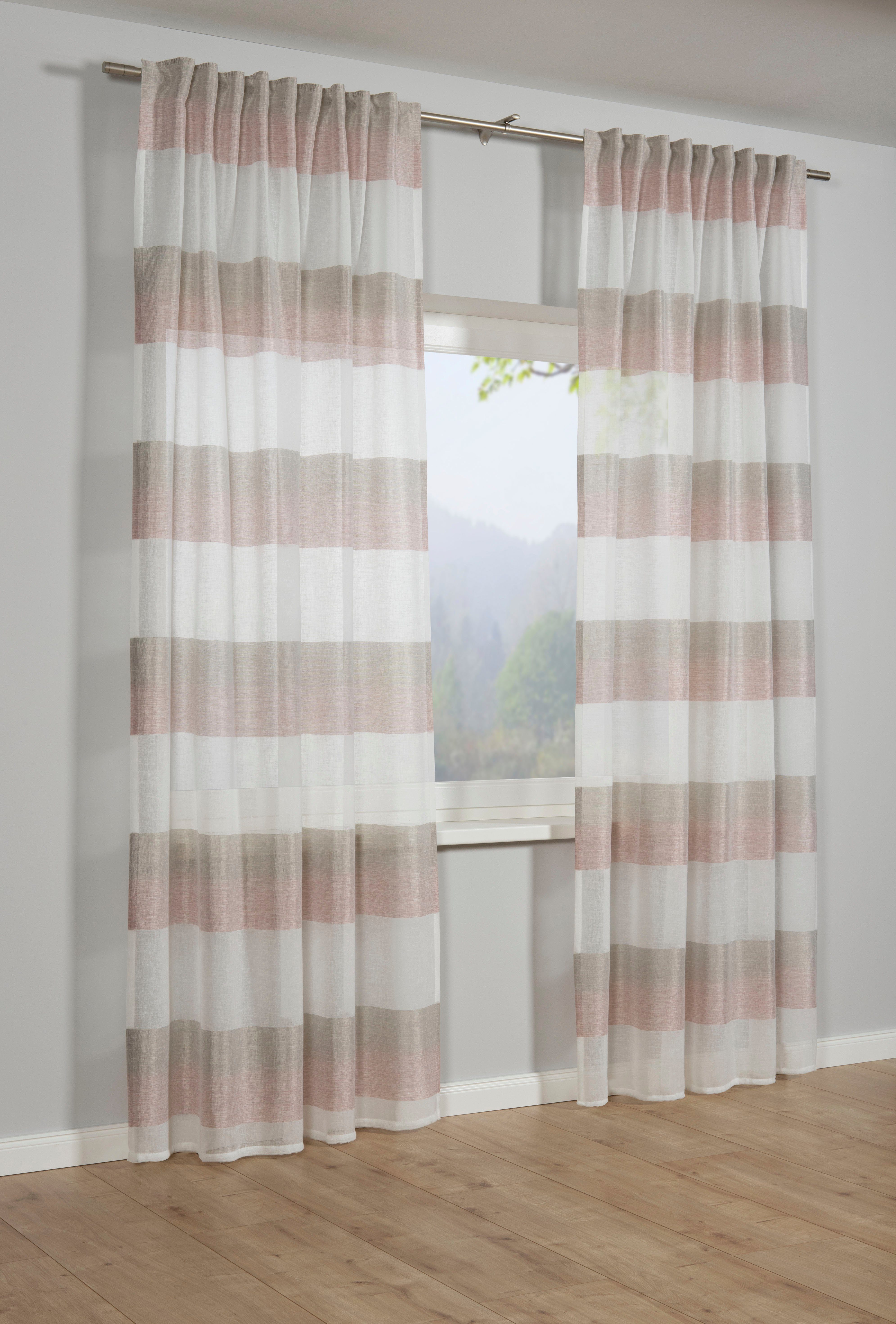GARDINIA Gardine Schal mit Gardinenband Etamine, günstig online kaufen