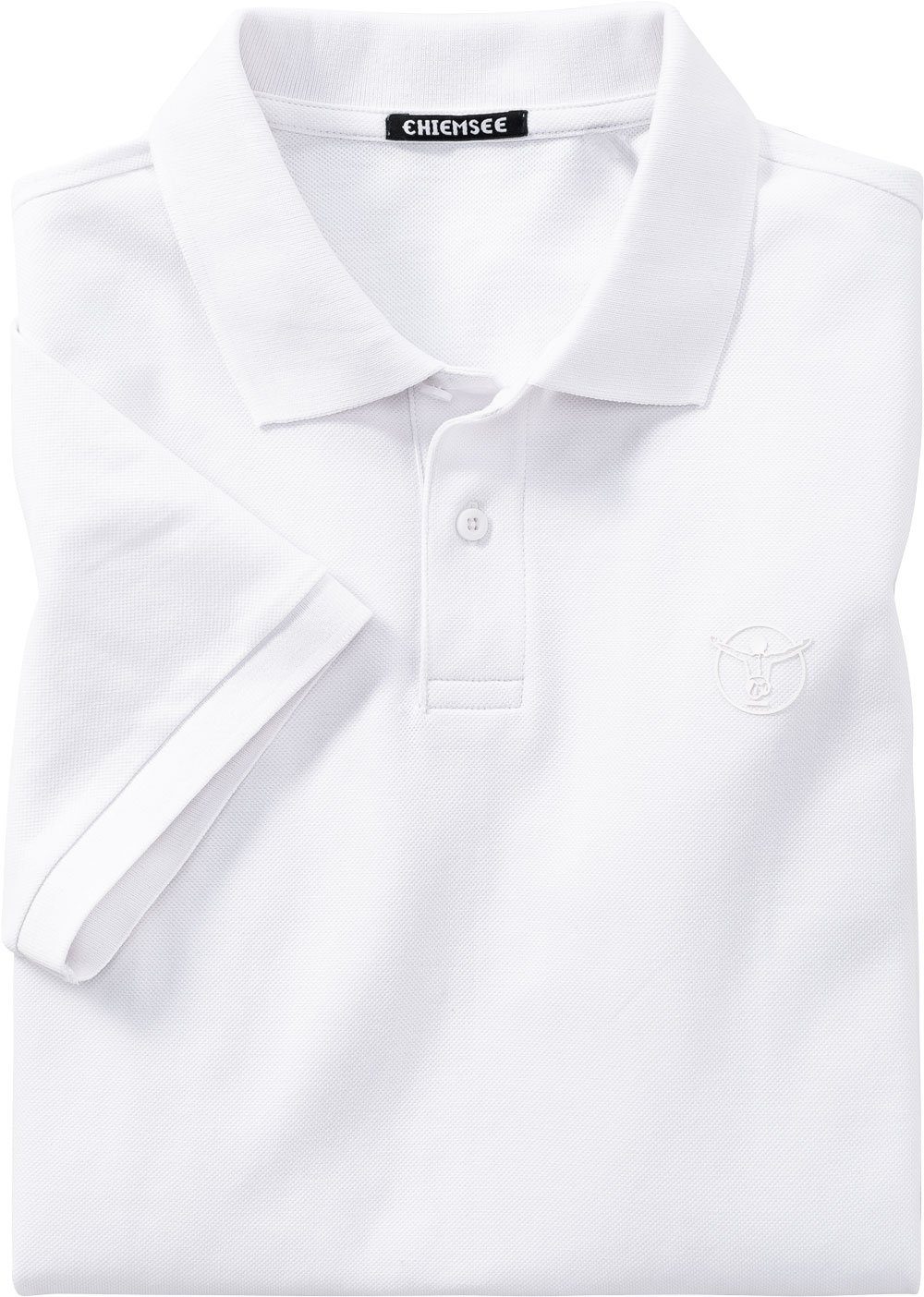 Chiemsee aus weiß Poloshirt reinem Baumwoll-Piqué