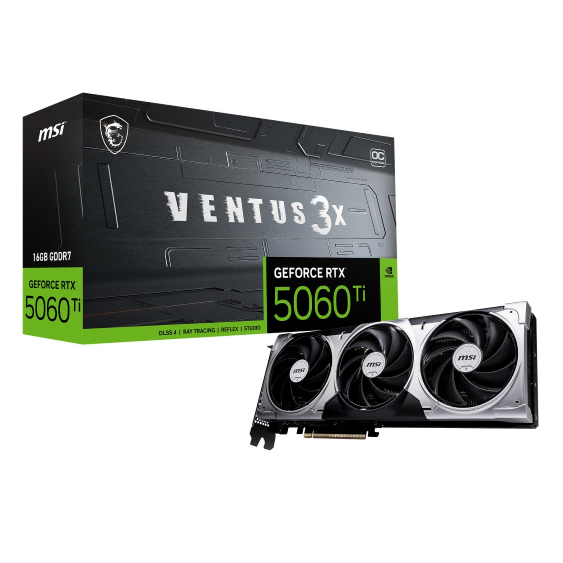 MSI GeForce RTX 5060 TI 16G VENTUS 3X OC Grafikkarte