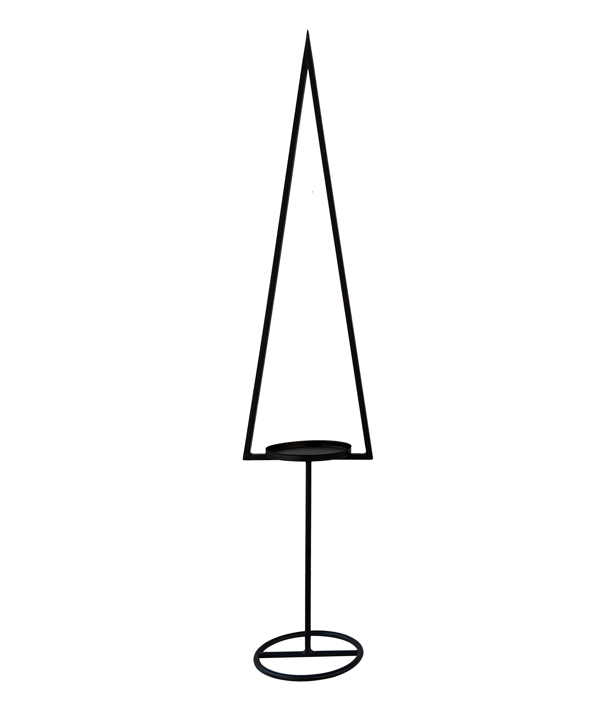 Dehner Dekoobjekt Свечиhalter Weihnachten, Höhe 110 cm, Metall, Dekoständer für Свечи und Teelichter, gradlinig und minimalistisch