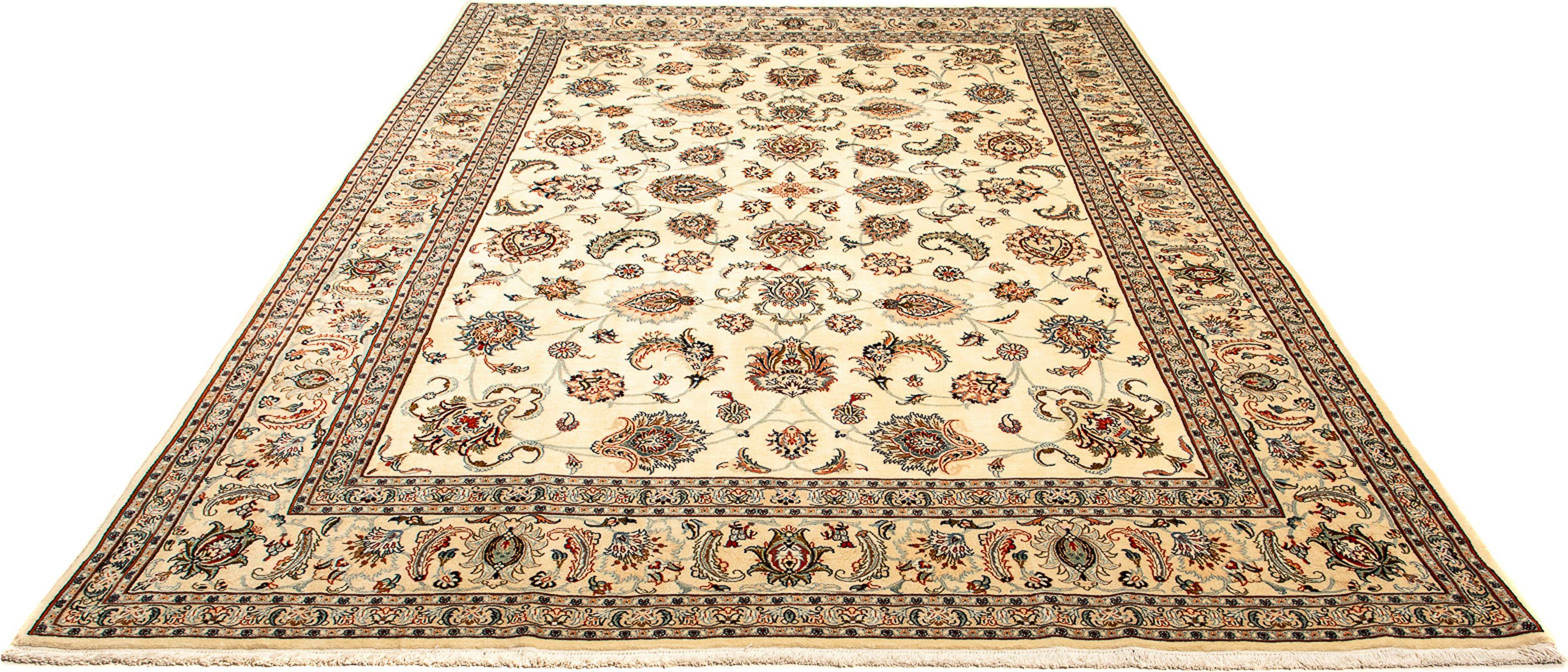 Orientteppich Perser - Classic - 358 x 250 cm - beige, morgenland, rechteckig, Höhe: 10 mm, Wohnzimmer, Handgeknüpft, Einzelstück mit Zertifikat