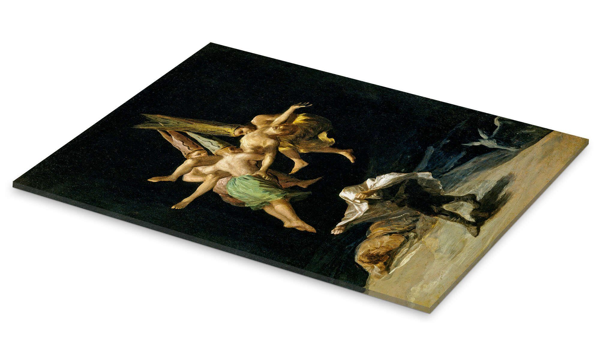 Posterlounge Wandbild Flug der Hexen, Francisco José de Goya, erhältlich als Poster, Leinwandbild, Wandsticker oder Acrylglasbild