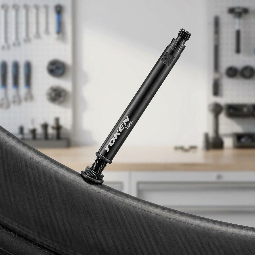 Token Fahrradreifen TOKEN Valve Lengthener schwarz für SV paarw Felgen 56 bis 82mm