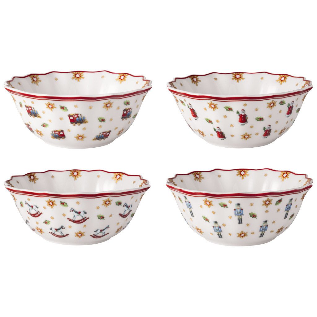 Villeroy & Boch Schale Toy's Delight Jubiläums-Schalen ø 14,9 cm 4er Set, Porzellan, (4x Schale, 4-tlg)