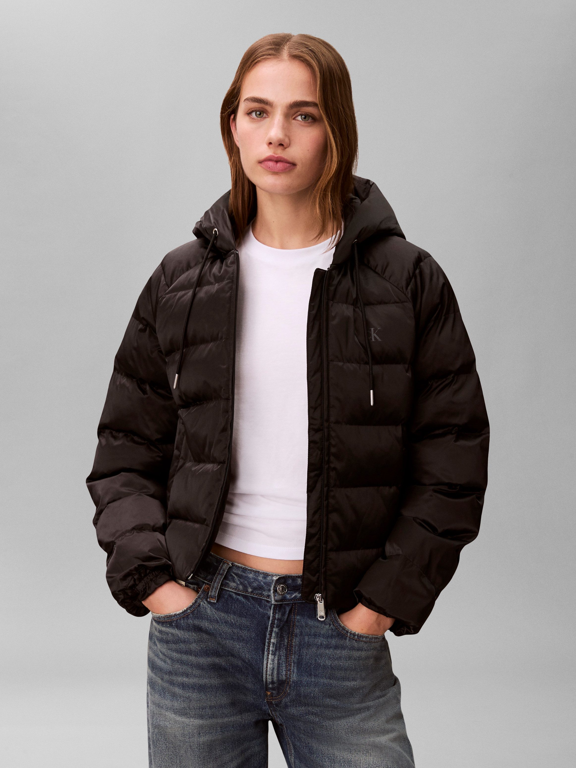 Calvin Klein Jeans Steppjacke Regular fit mit Rundhalsausschnitt