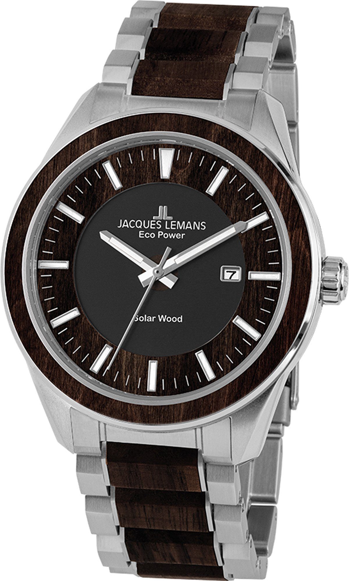 Jacques Lemans Solaruhr Eco Power 1-2116G Wood, Solar braun