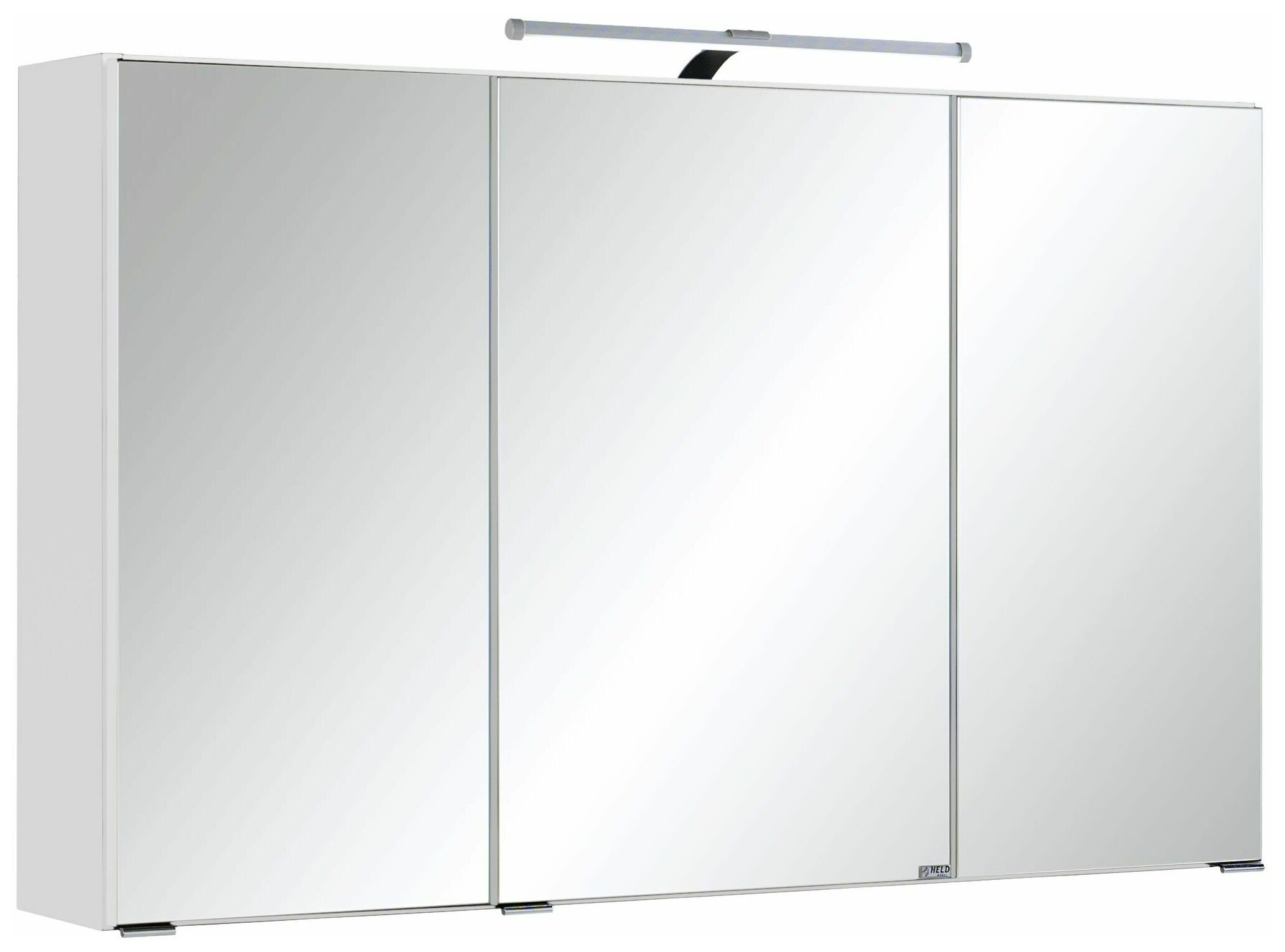 HELD MÖBEL Spiegelschrank Cardiff 100 cm inkl. Beleuchtung weiß