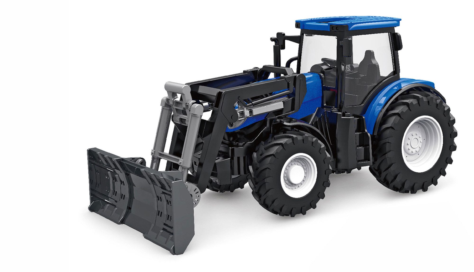 RC-Bagger Amewi RC Traktor mit Räumschild, Licht & Sound 1:24 RTR