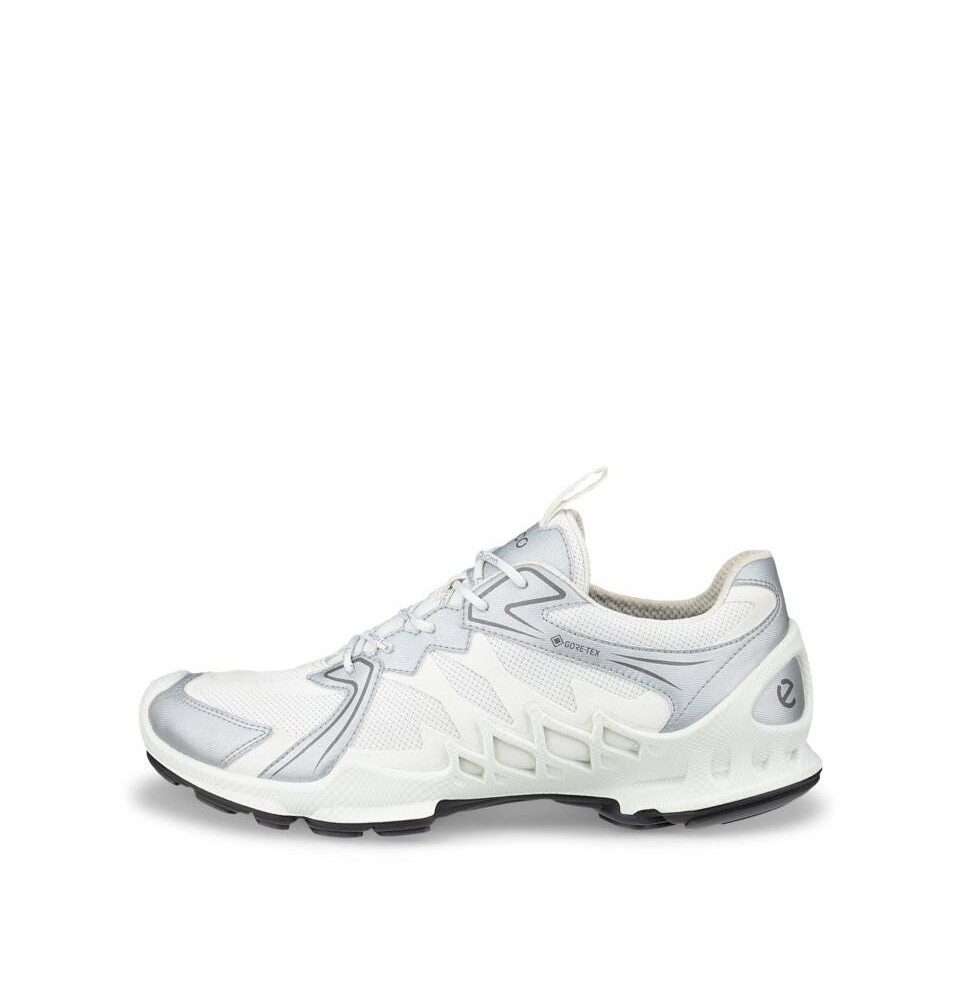 Ecco Biom Aex GTX (wasserdicht) weiss/silber Herren Sneaker günstig online kaufen