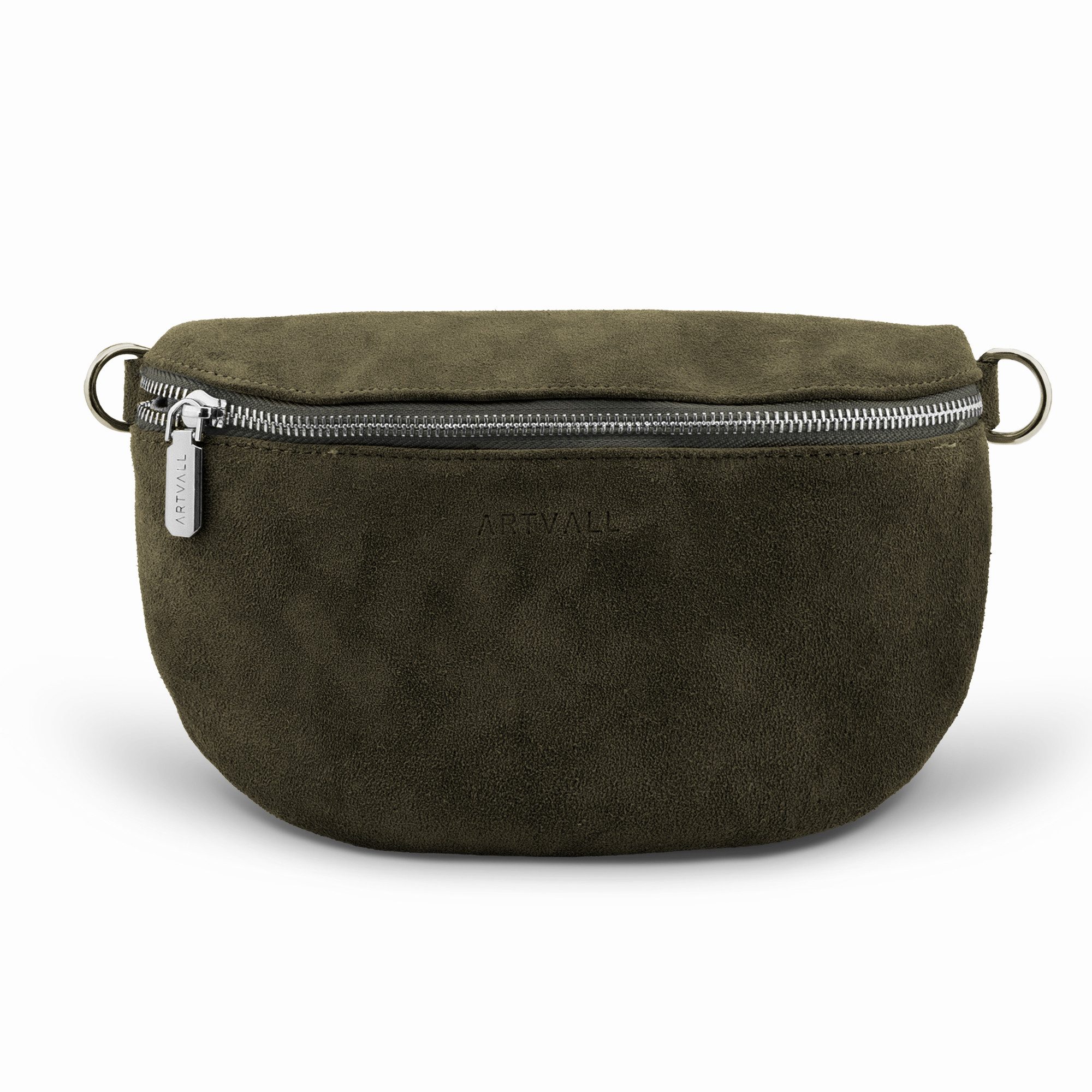 ARTVALL Umhängetasche Wildleder Handtasche Crossbody Bag (Tasche ohne Riemen, Inkl. Staubschutzbeutel), Wildleder-Bauchtasche Praktisch und stilvoll breit Grün