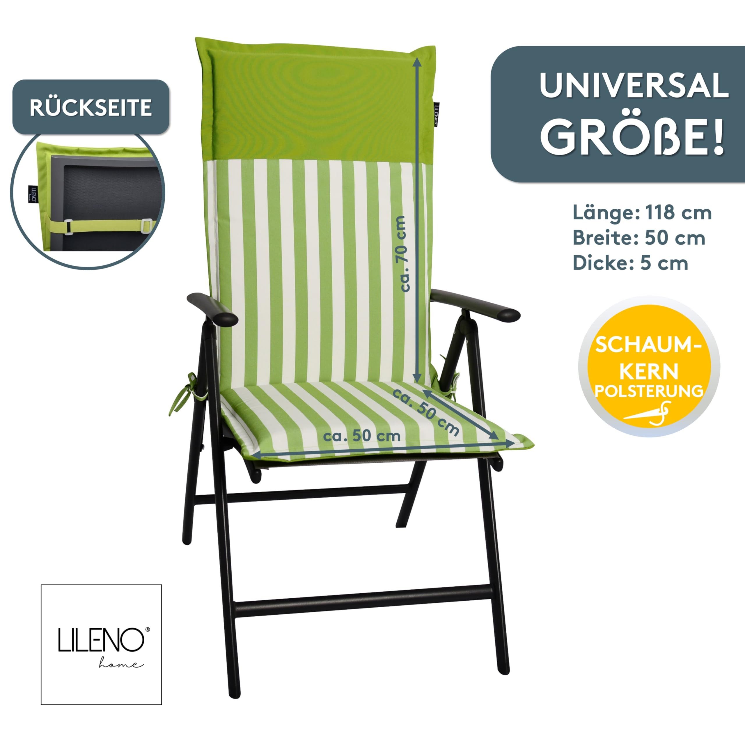 LILENO HOME Hochlehnerauflage Gartenstuhl Auflage, bequeme günstig online kaufen