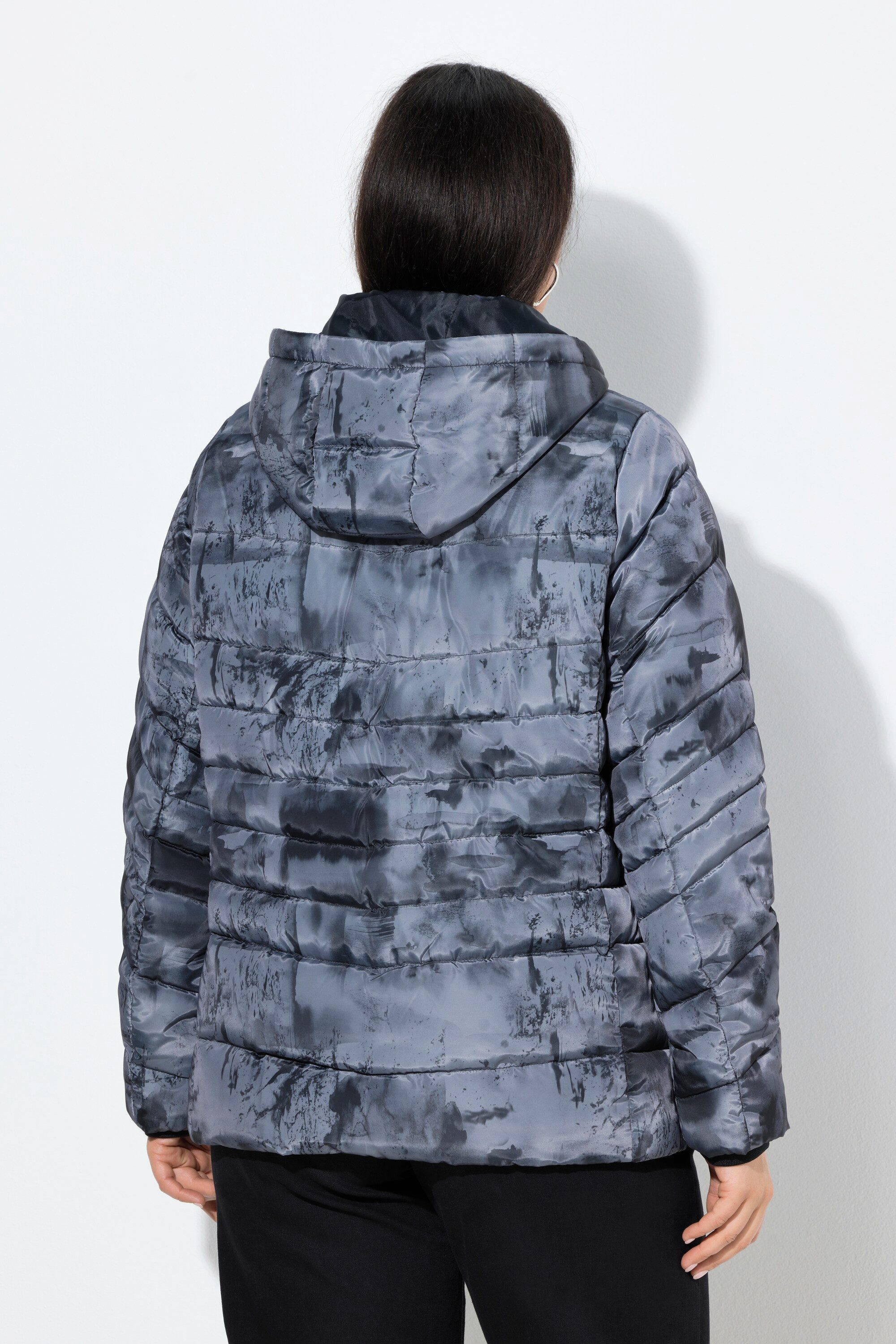 Ulla Popken Steppjacke HYPRAR Steppjacke Alloverdruck wasserabweisend