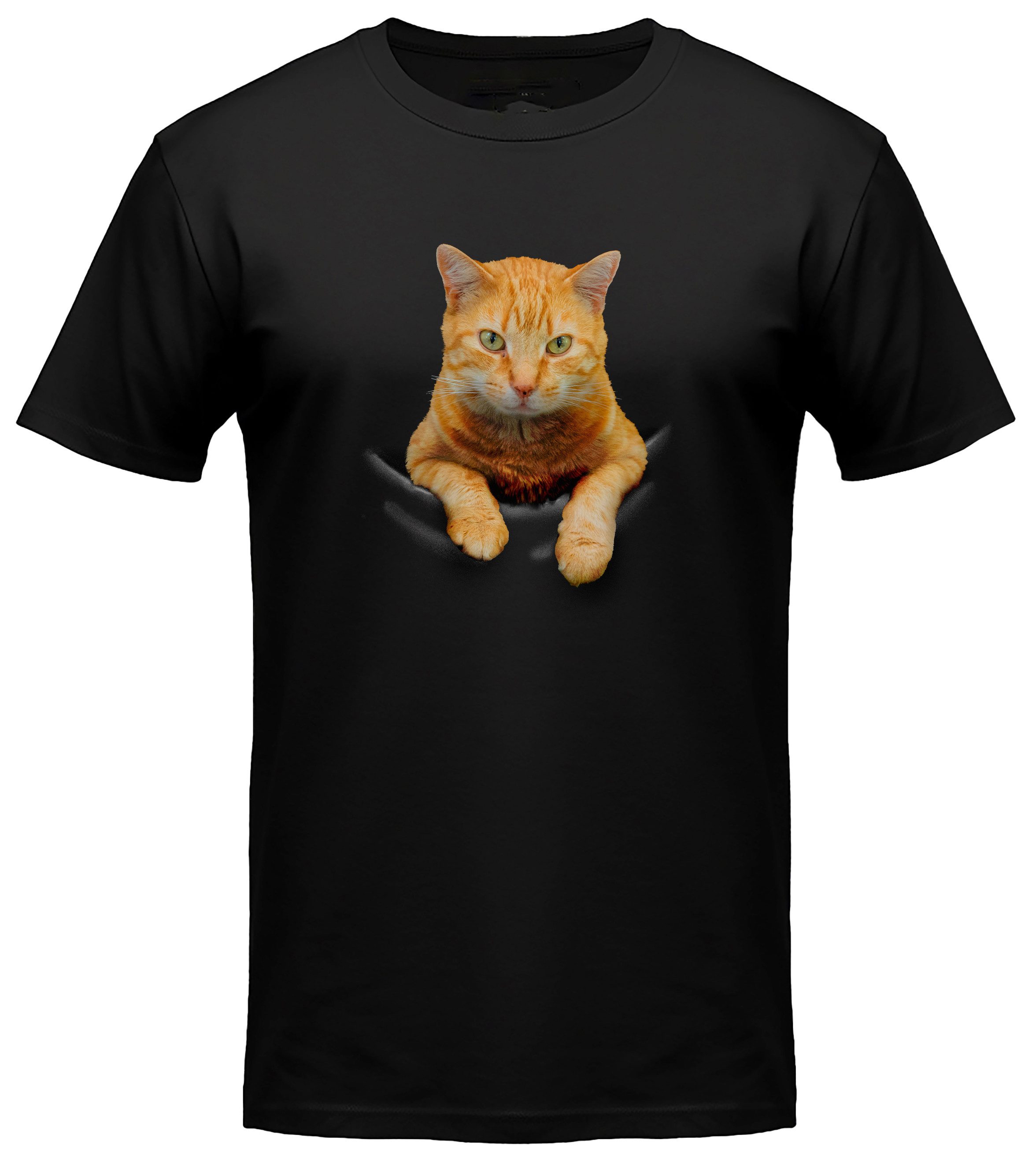 T-Shirt Katzen print Shirt