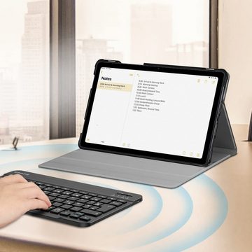 Fintie Tablet-Hülle Tastatur Hülle für Samsung Galaxy Tab A7 10.4 Zoll 2022/2020, mit magnetisch Abnehmbarer Deutscher Tastatur mit QWERTZ Layout