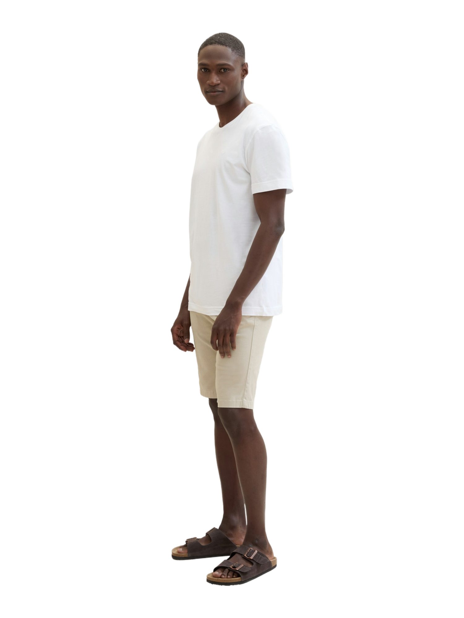 TOM TAILOR Bermudas N natur,Casual,Baumwolle,Unifarben,Slim Fit,Mittel