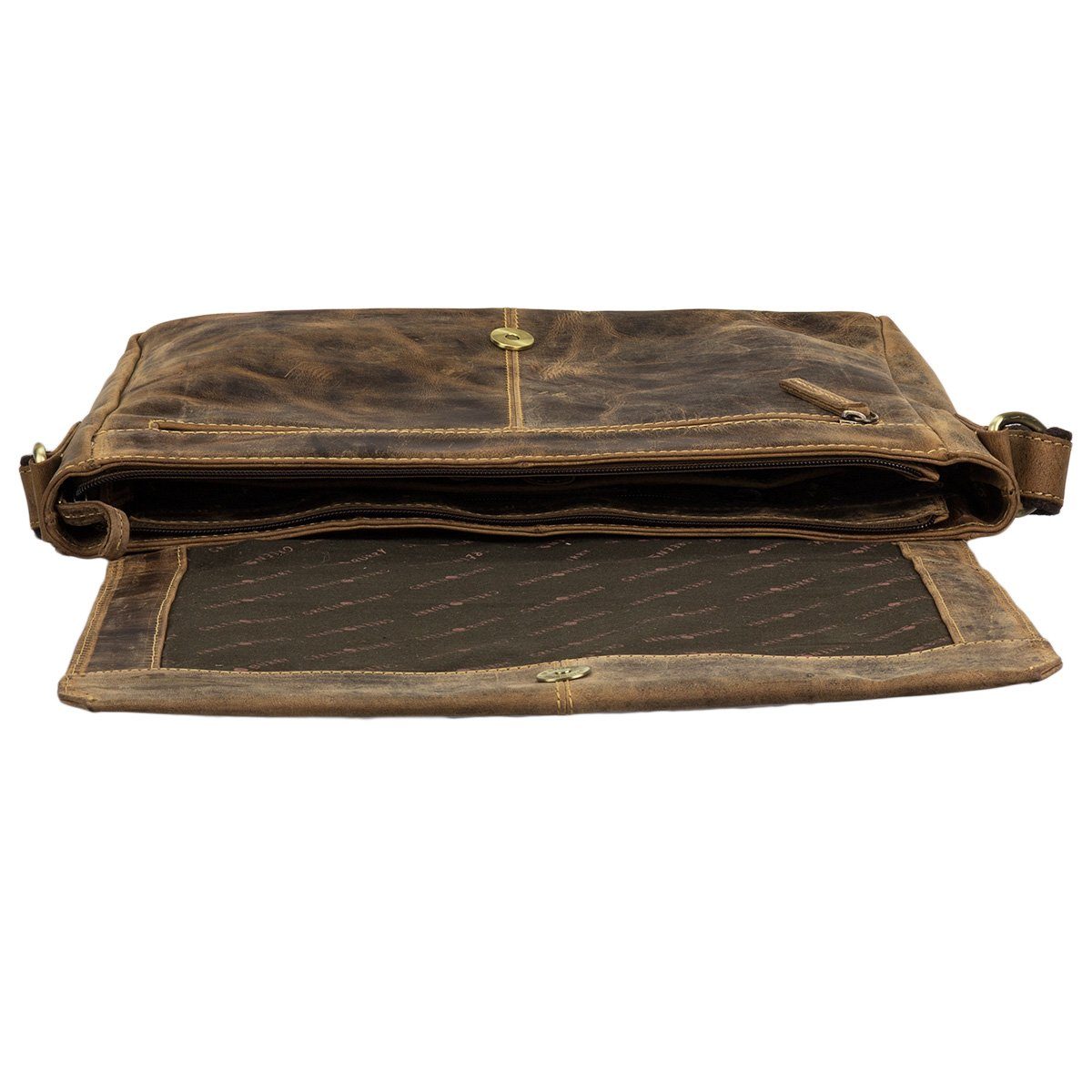 Greenburry Messenger Bag Vintage A4 Kuriertasche Messenger Umhängetasche 16 günstig online kaufen