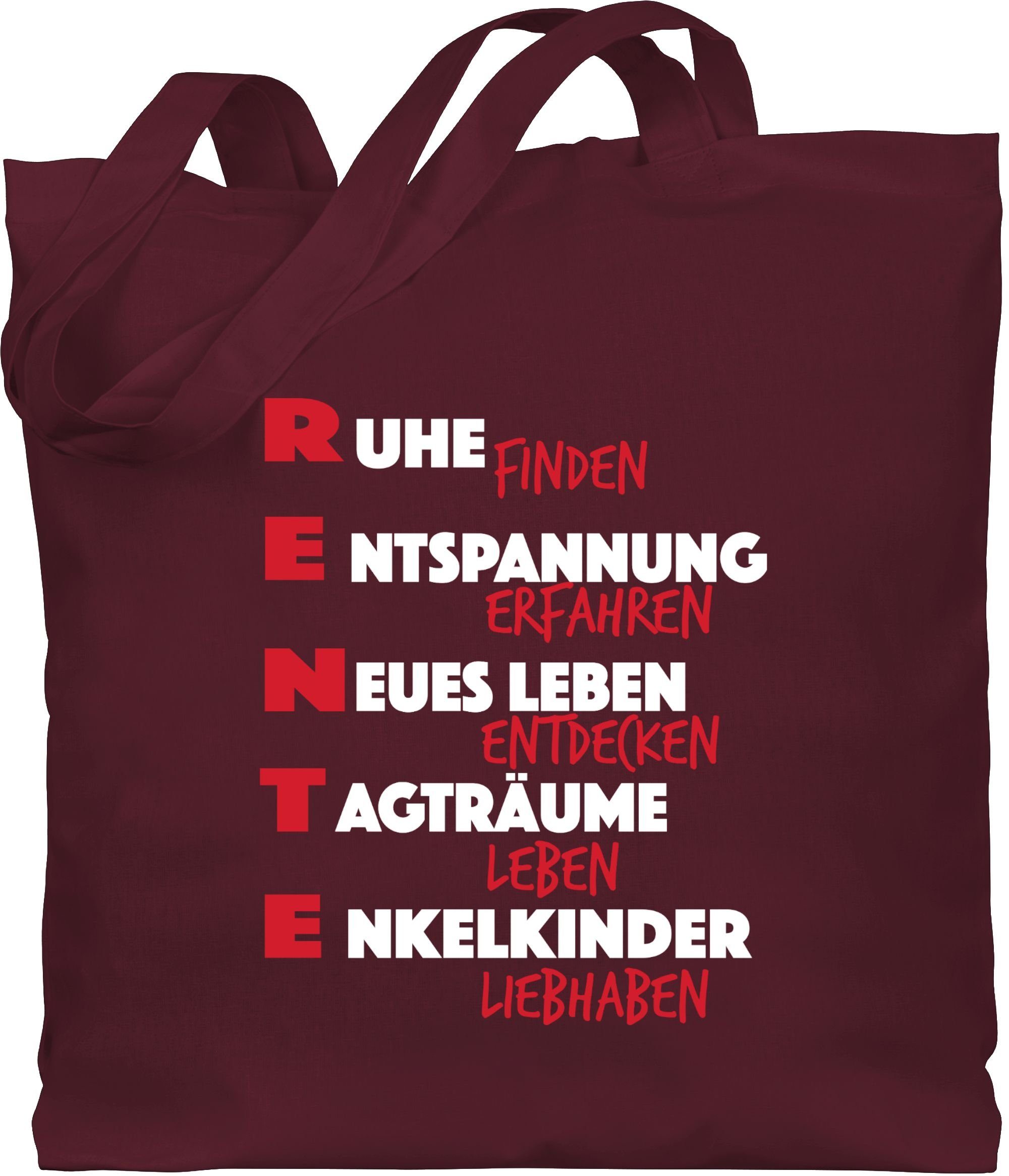 Umhängetasche Rente Scribble Sprüche Statement mit Spruch