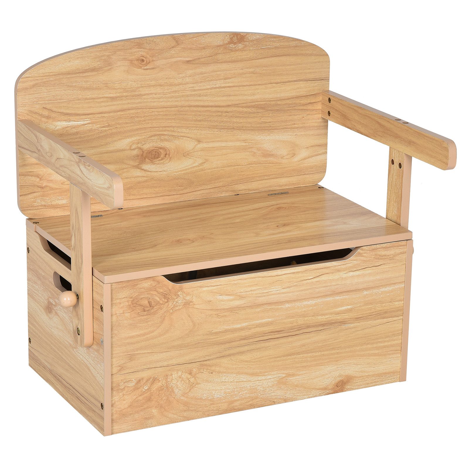 COSTWAY Kinderschreibtisch, mit Stuhl Set, Sitzbank mit Stauraum, 60x34x57c günstig online kaufen