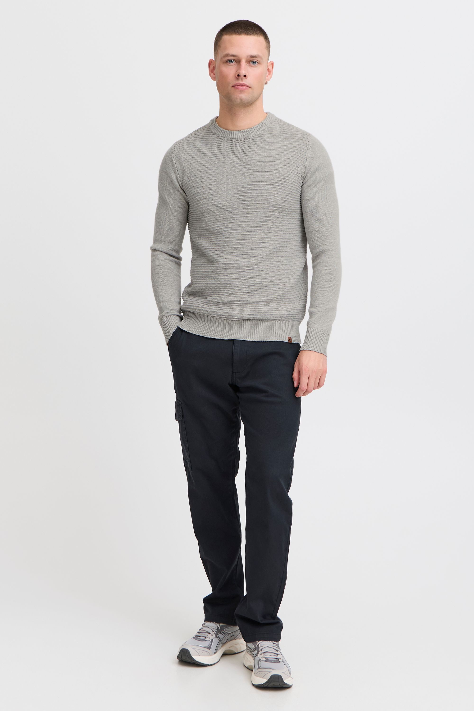 Indicode Strickpullover IDRicardo Strickpulli aus Grobstrick