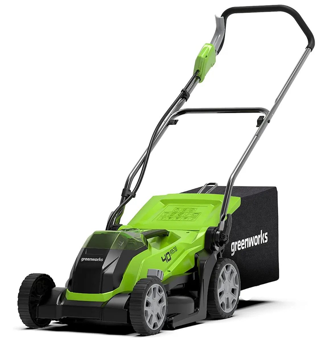 Greenworks Akkurasenmäher Greenworks Rasenmäher 48V 41cm G48LM41K2x mit 2x2Ah Akku